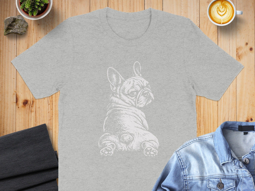 Cute French Bulldog Illustration T-shirt Casual Wear