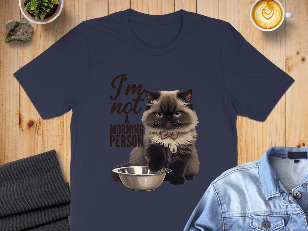 Funny Morning Persian Cat T-Shirt