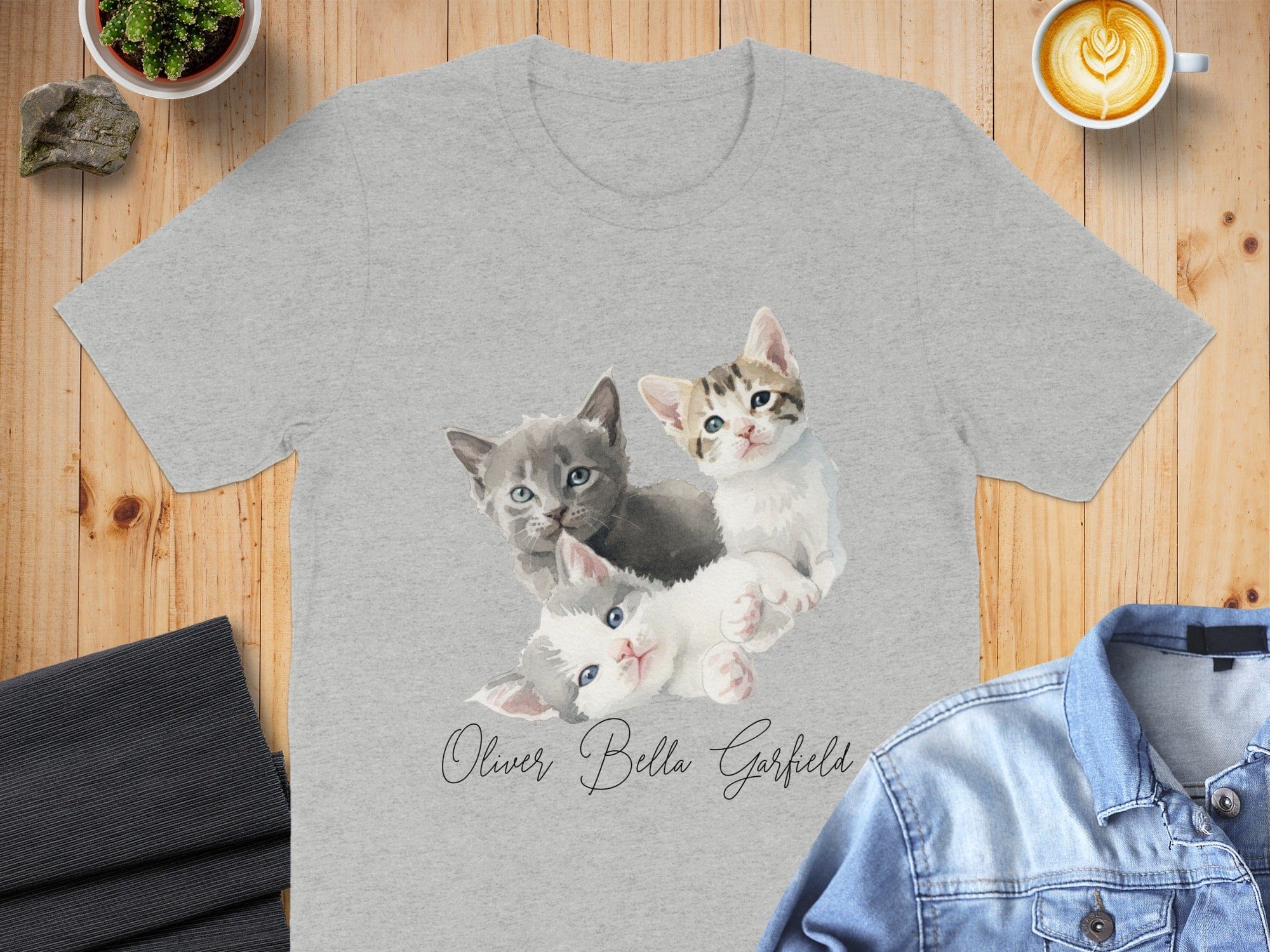 Oliver Bella Garfield Cat Design T-Shirt