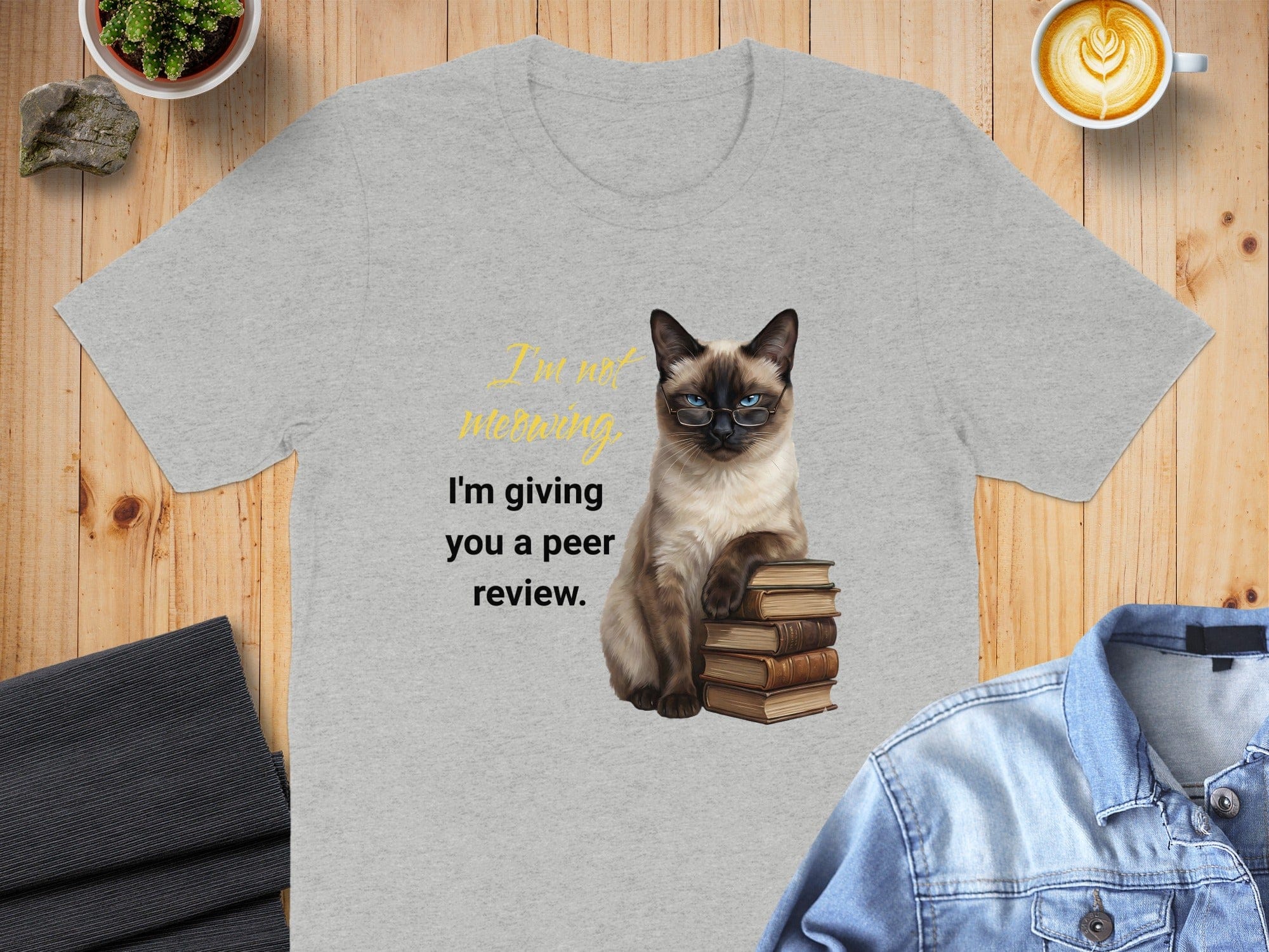 Peer Reviewing Siamese Cat T-Shirt
