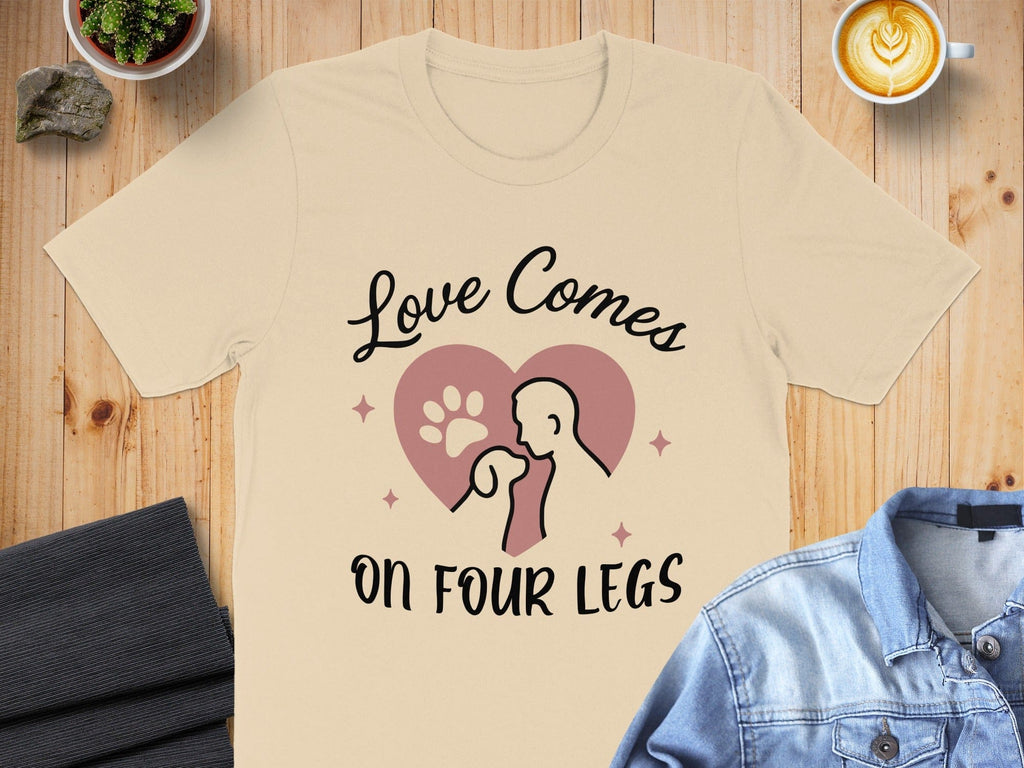 Love Comes On Four Legs Graphic T-Shirt
