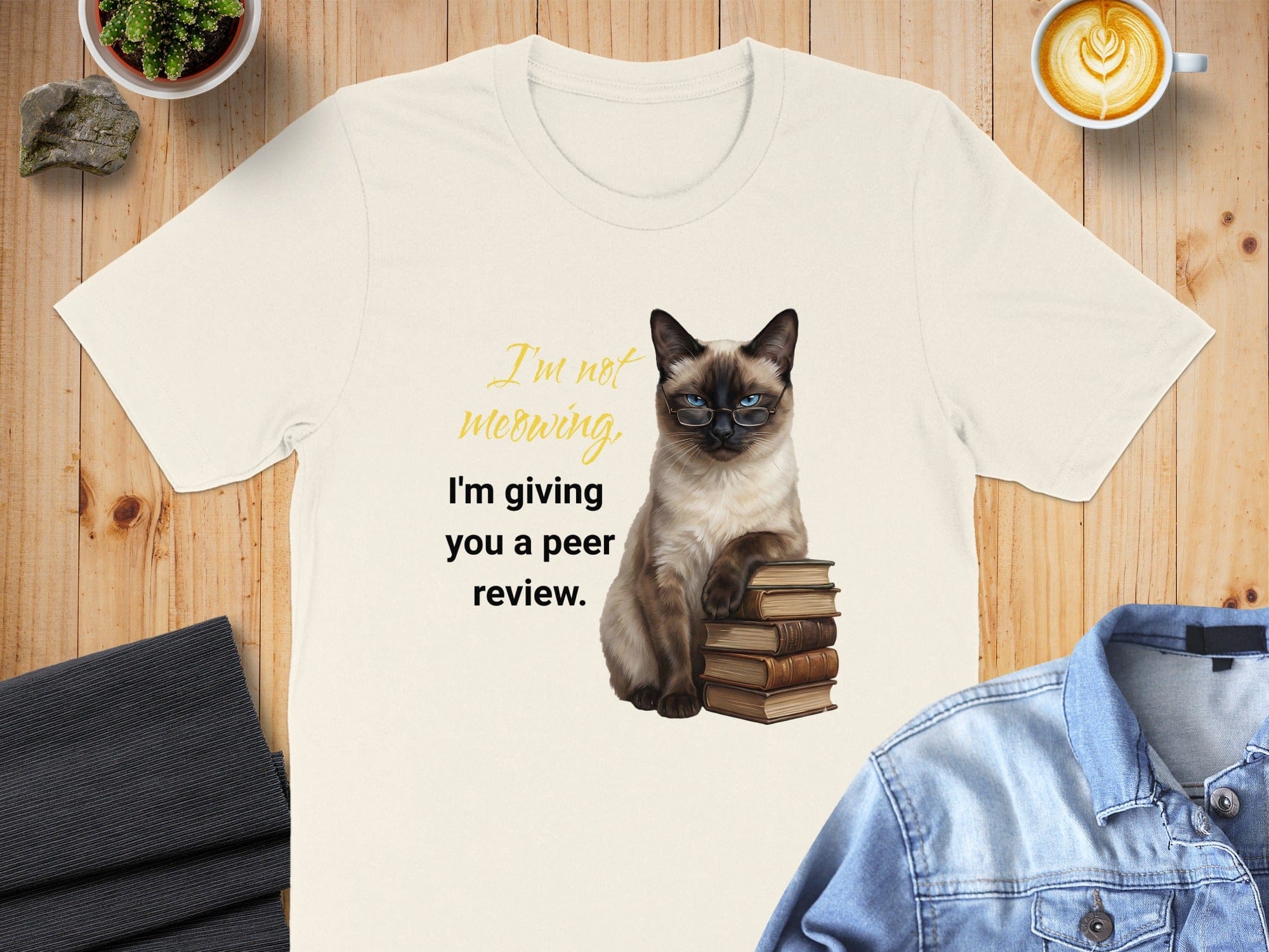 Peer Reviewing Siamese Cat T-Shirt