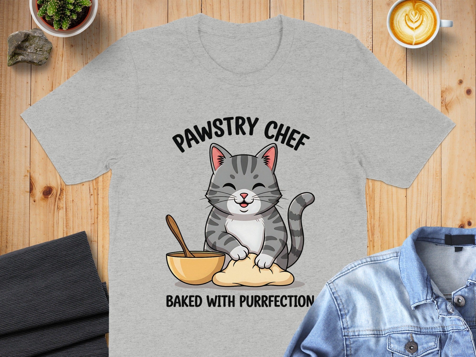 Pawstry Chef Baked With Purrfection T-shirt