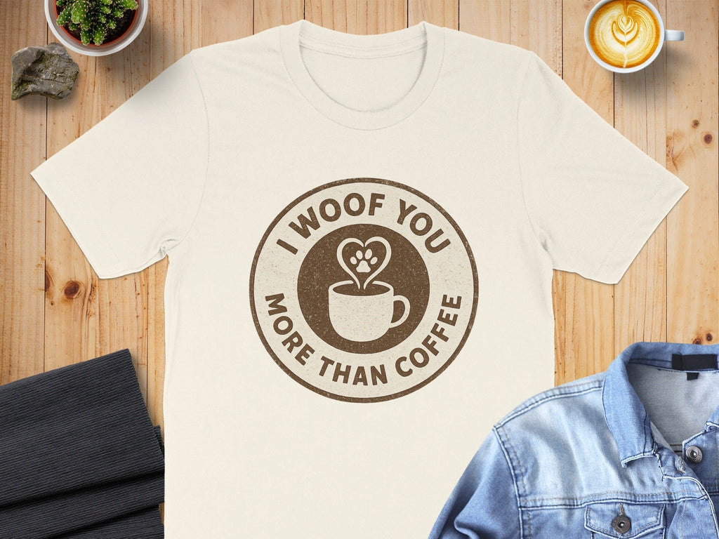 I Woof You More Than Coffee Graphic Tee product