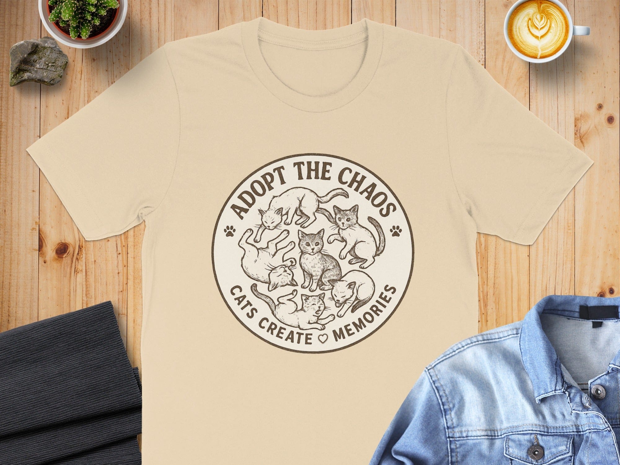 Adopt The Chaos Cats Create Memories T-shirt