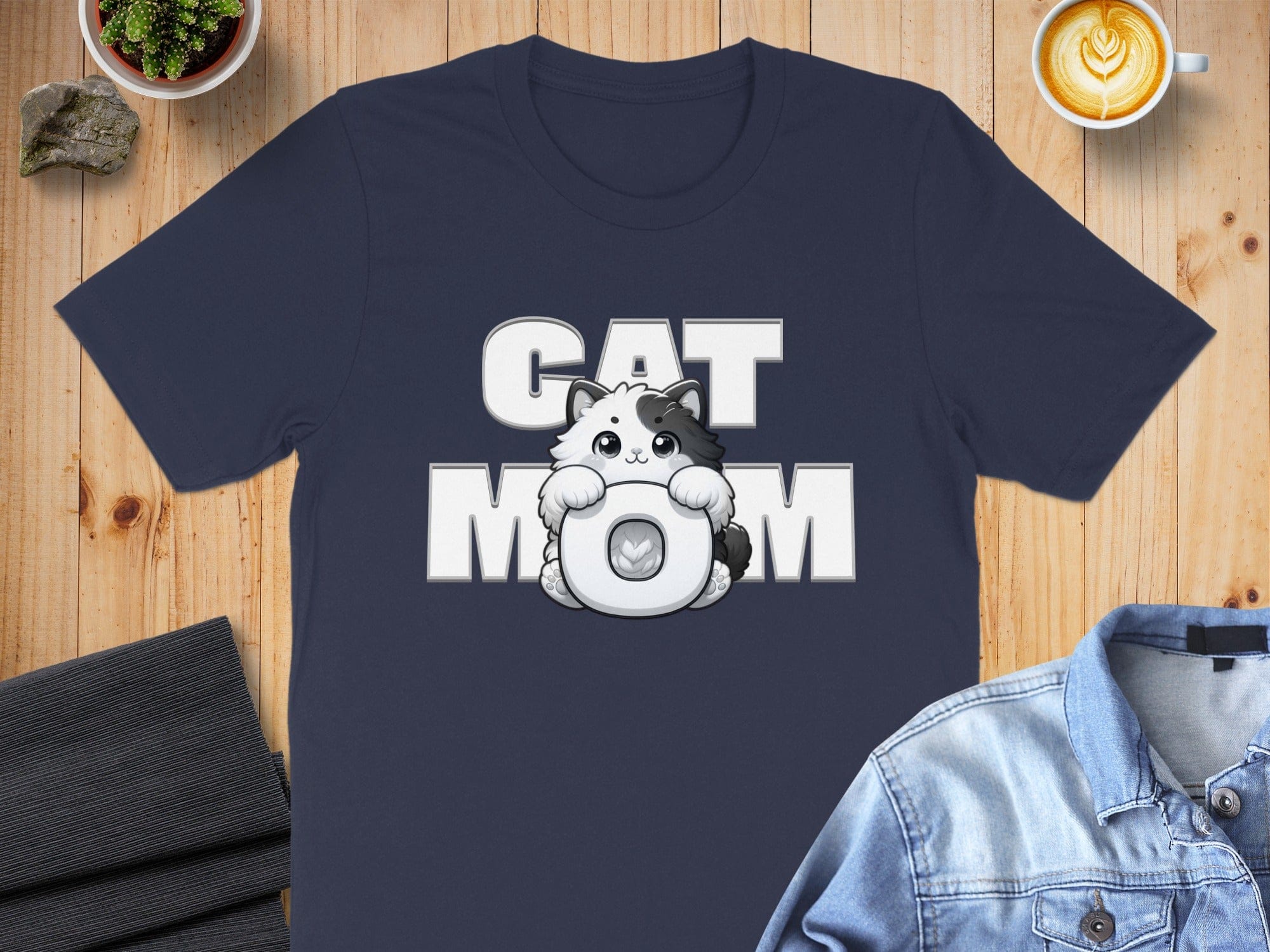 Heartwarming Cat Mom Graphic Tee