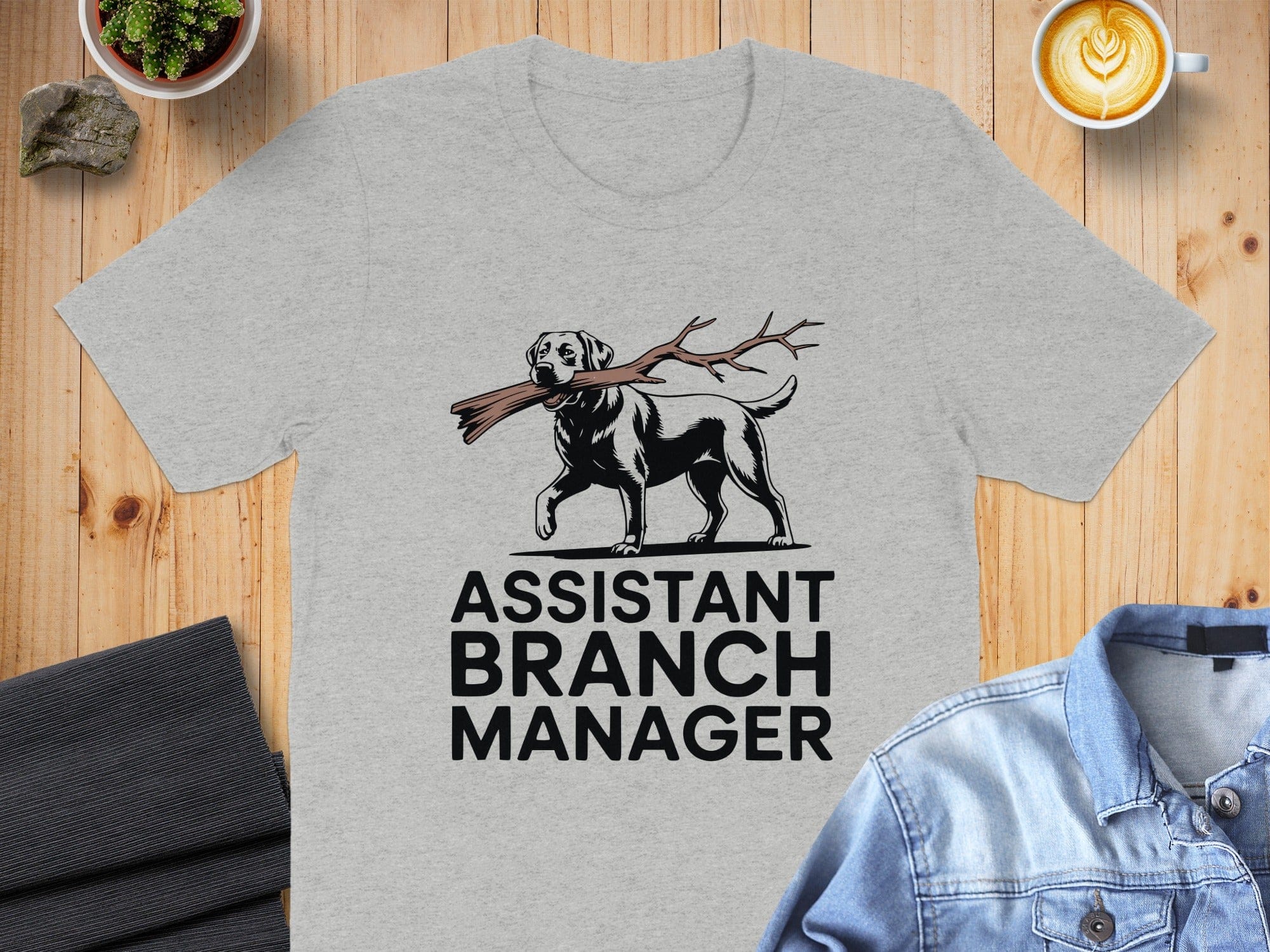 Funny Assistant Branch Manager Dog Tee shirt