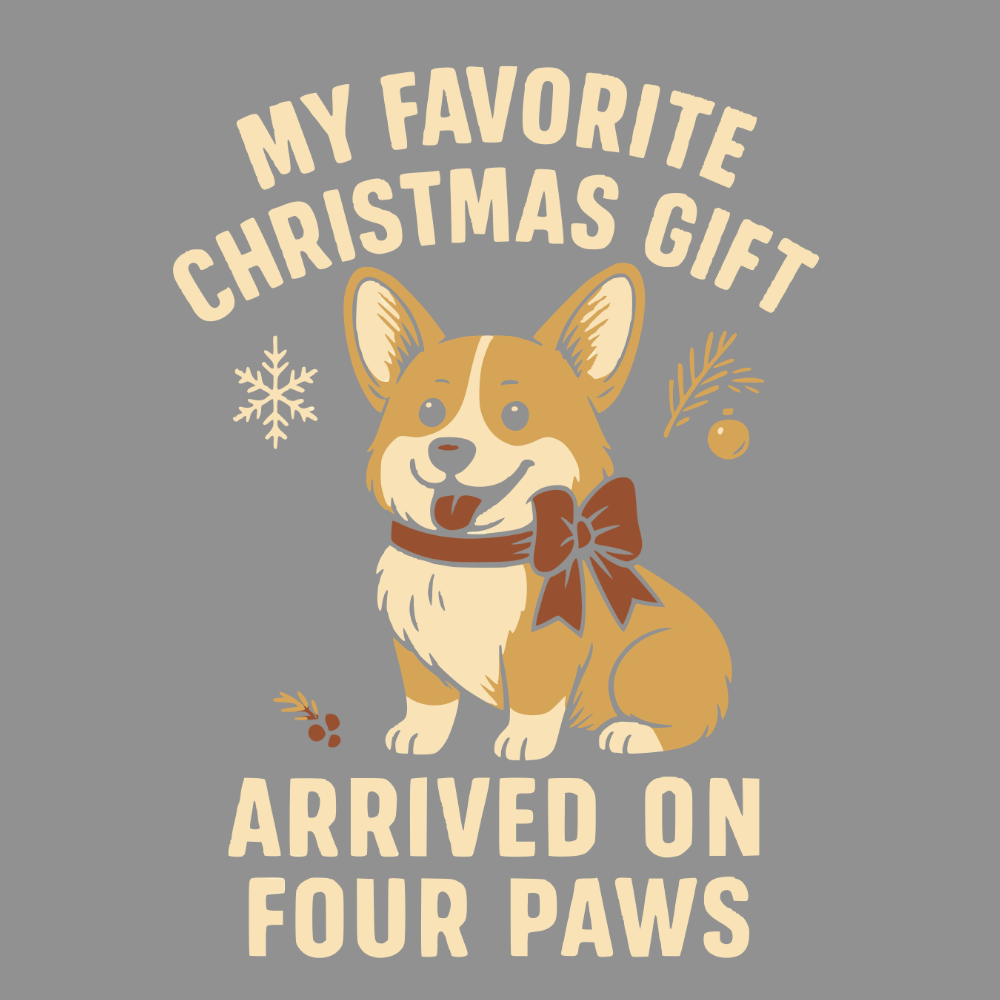 My Favorite Christmas Gift Arrived on Four Paws Shirt