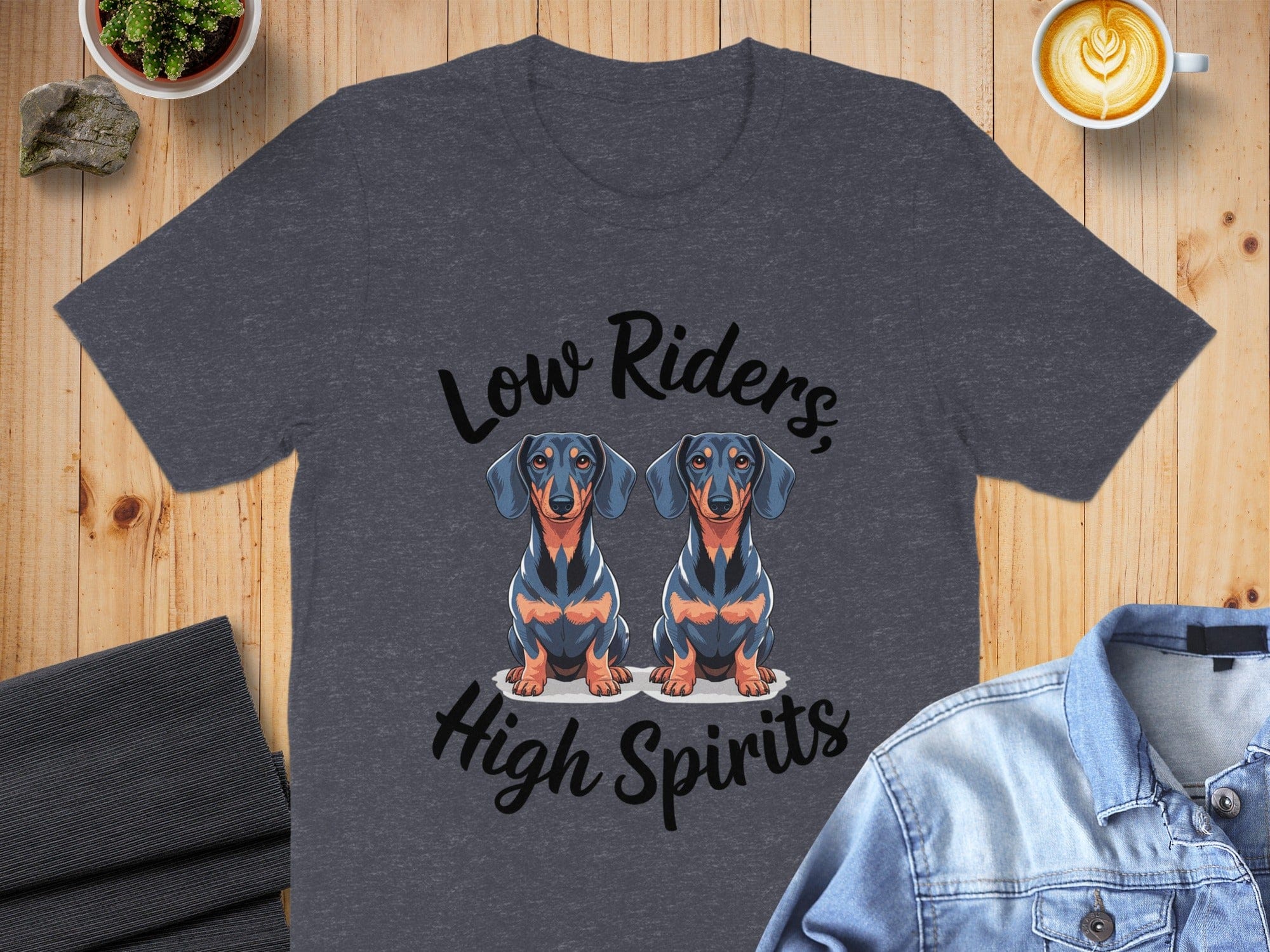 Low Riders High Spirits Dog Lovers T-shirt