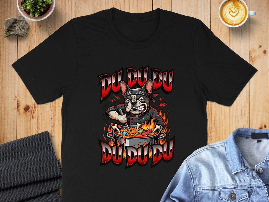 Du Du Du Fighting Bulldog Chef Graphic T-shirt