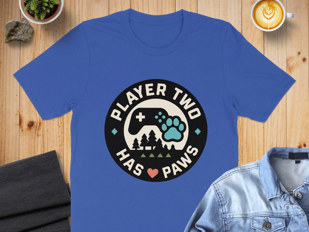 Player Two Has Paws Gaming Graphic T-shirt