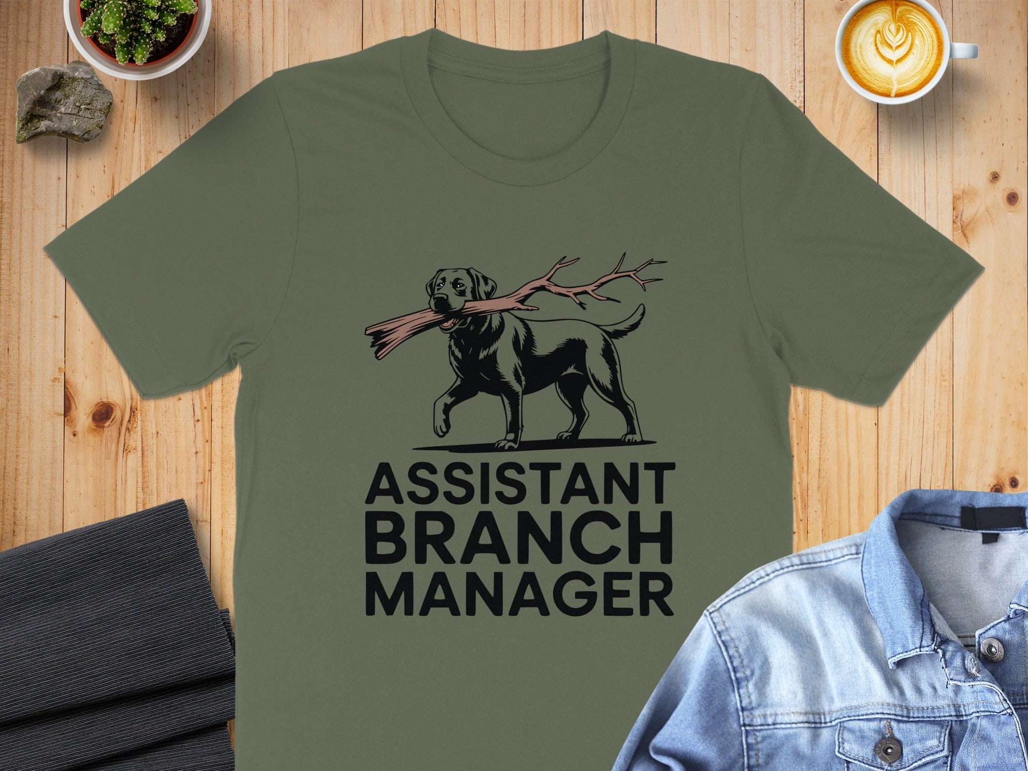 Assistant Branch Manager Dog Graphic T-shirt