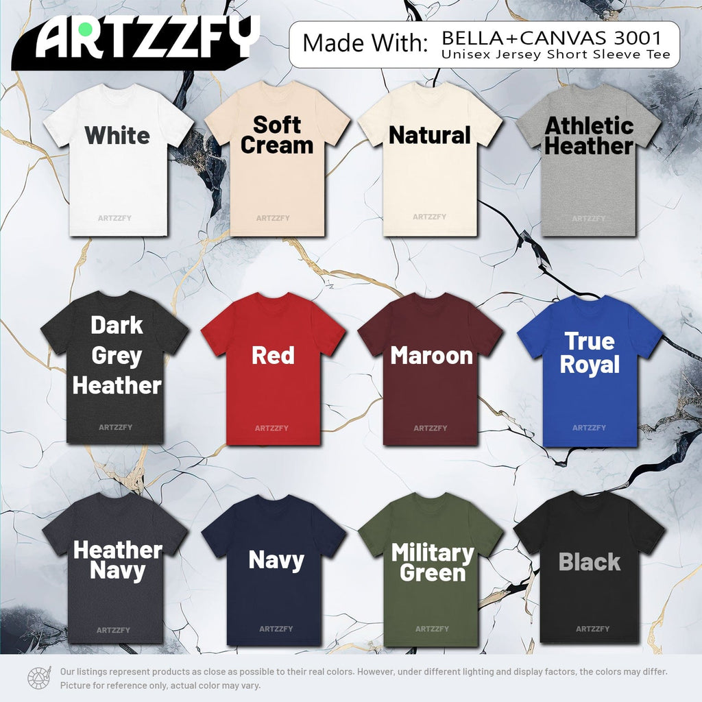 Artzzfy Bella + Canvas 3001 Unisex Jersey Short Sleeve Tee