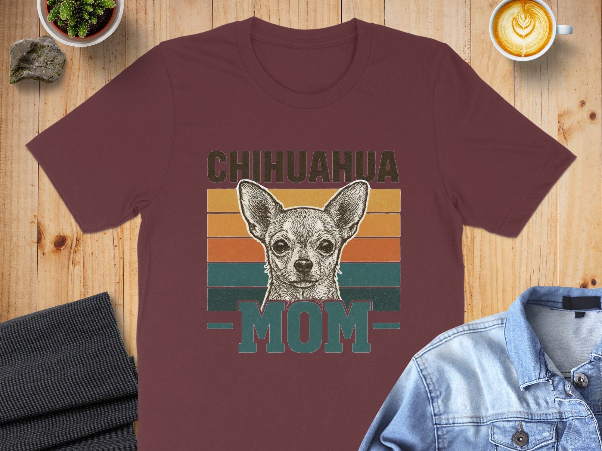 Chihuahua Mom Graphic Tee Shirt for Dog Lovers