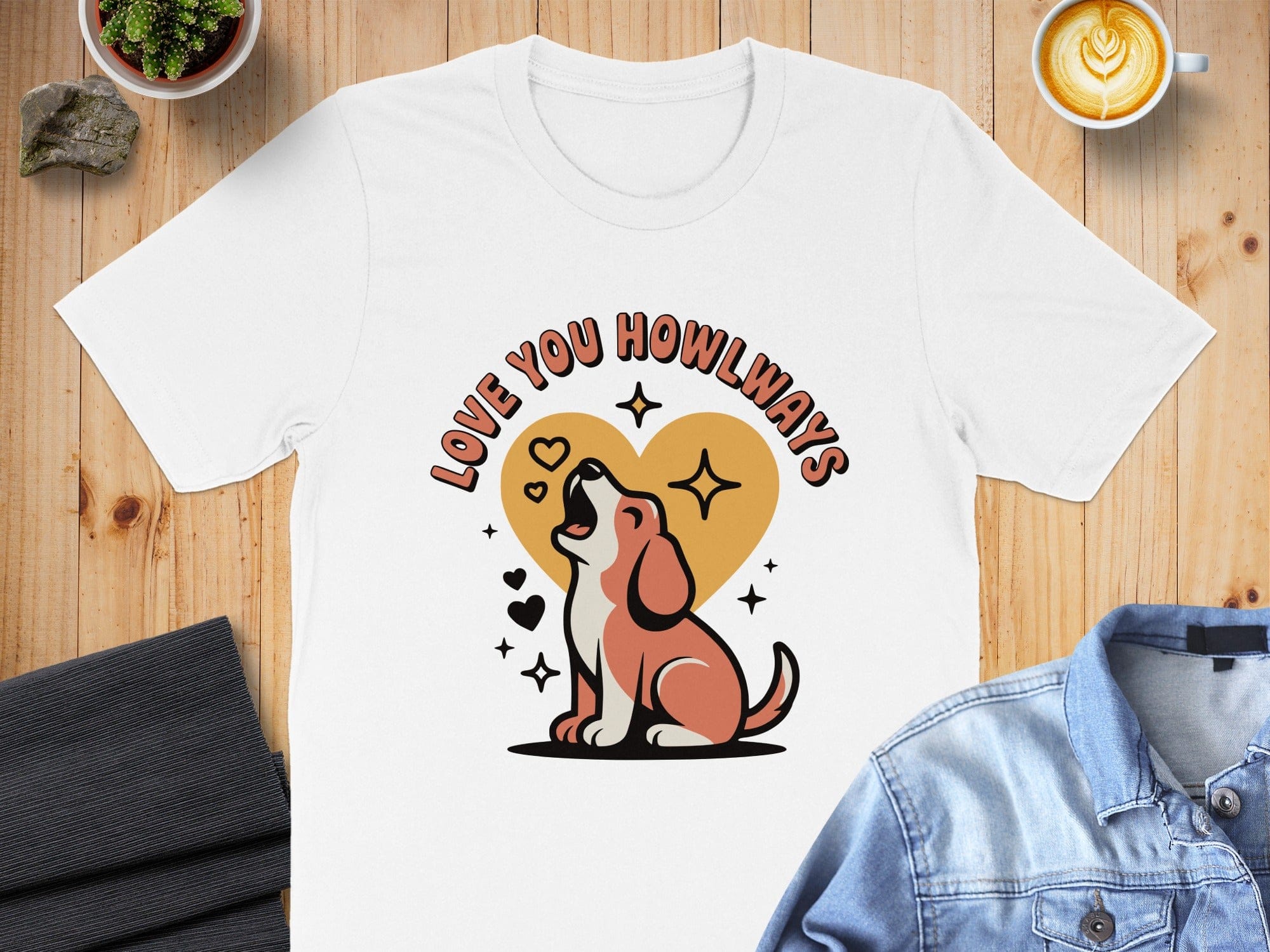 Love You Howlways Adorable T-Shirt Design