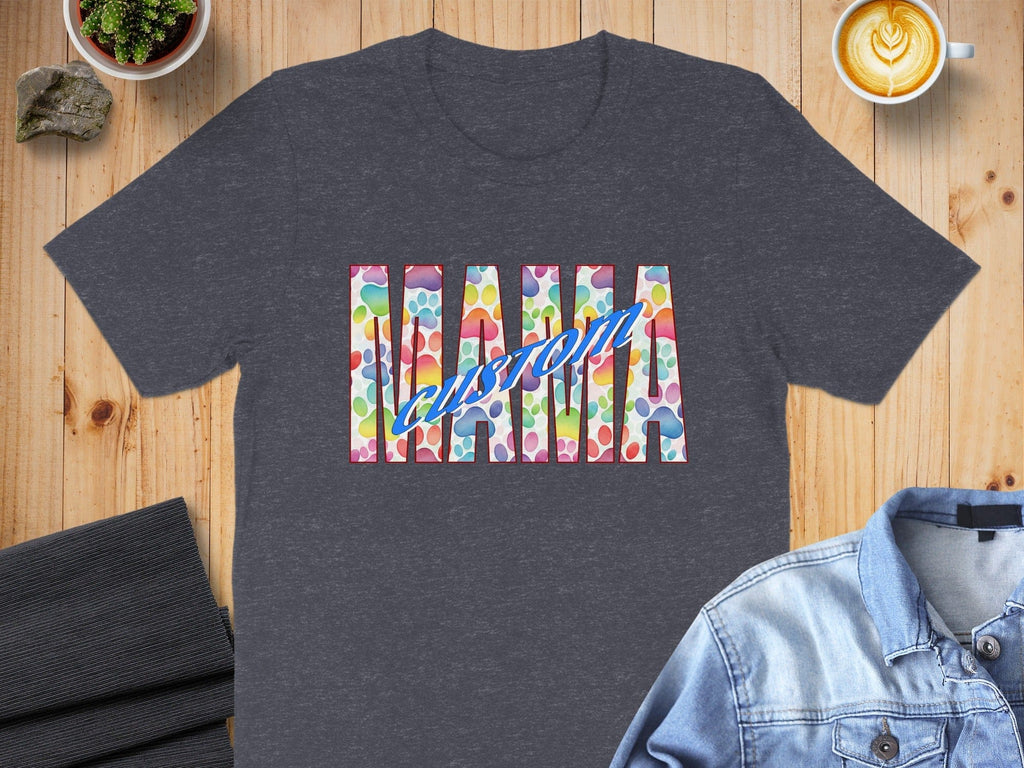 Personalized Colorful Mama Customizable T-shirt
