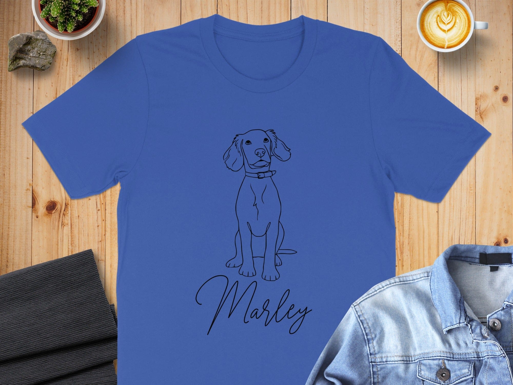 Marley Dog Sketch Print Casual Apparel