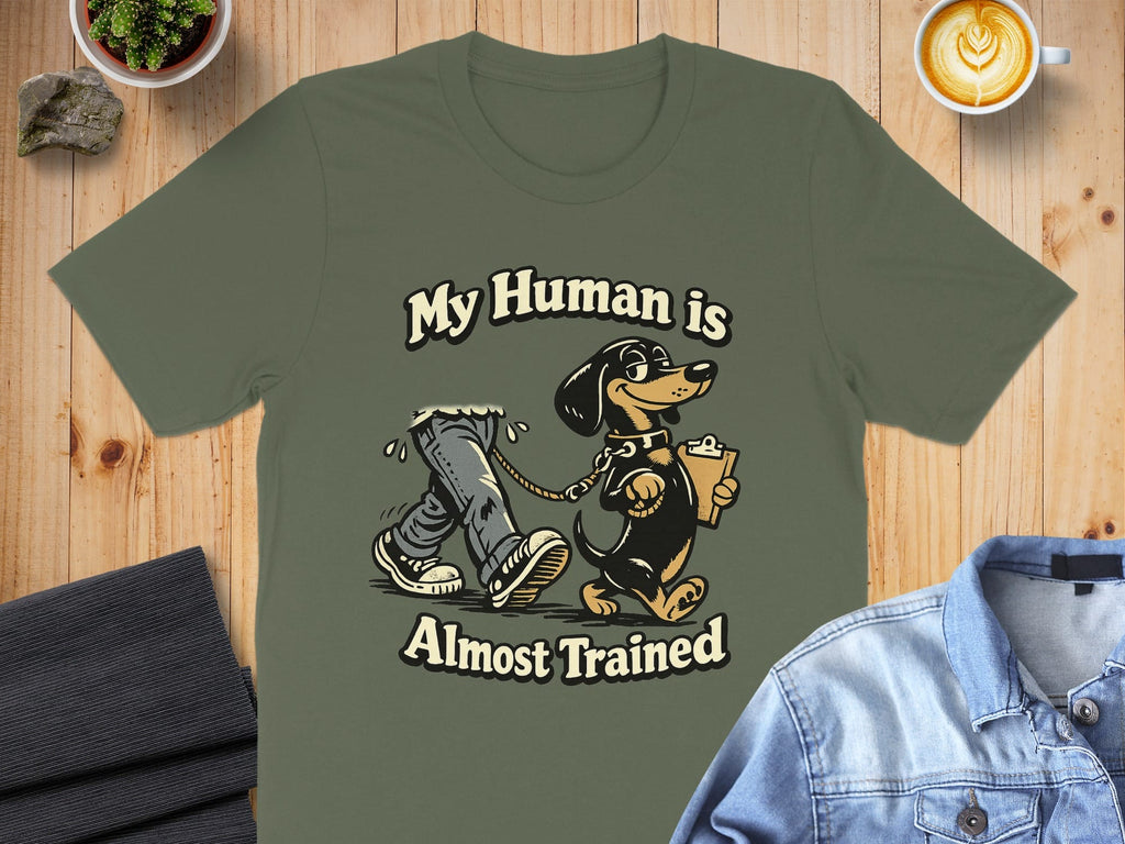 My Human is Almost Trained Funny Dog Shirt
