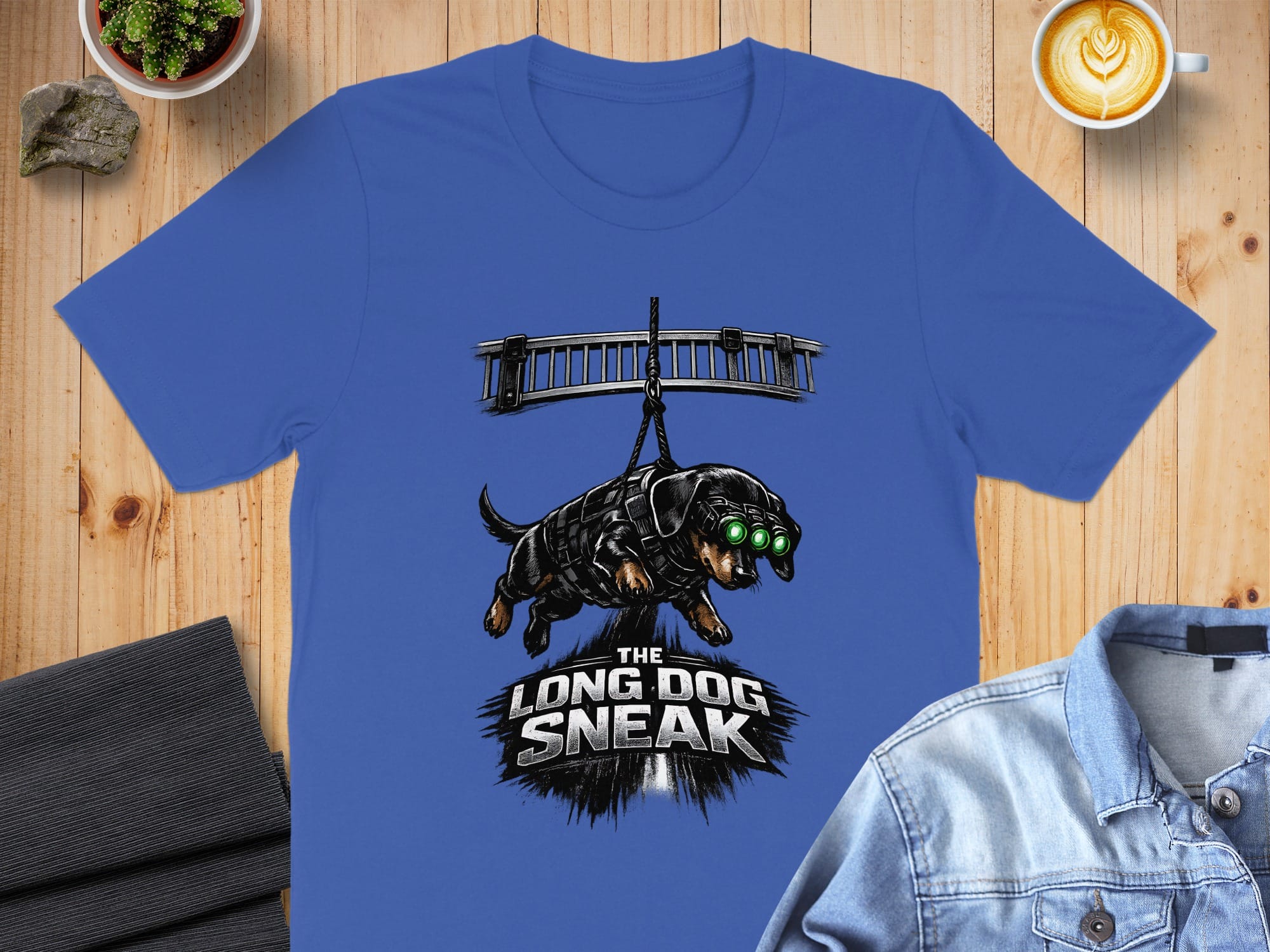 The Long Dog Sneak Funny Graphic Tee for Dog Lovers