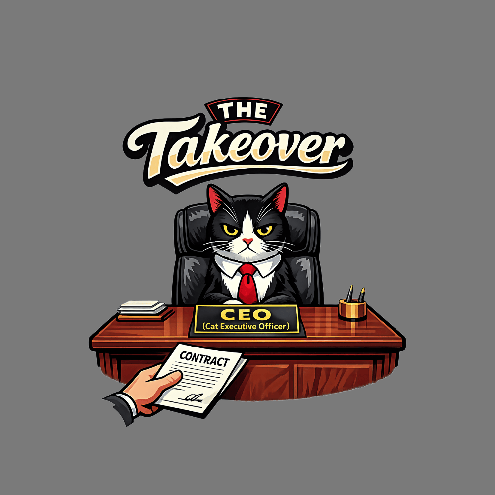 The Takeover CEO Cat Executive Officer Design Product