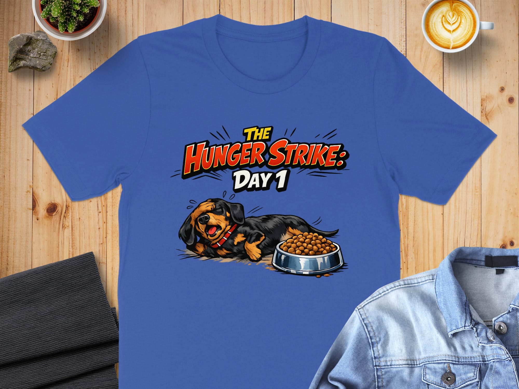The Hunger Strike Day 1 Funny Dog T-Shirt