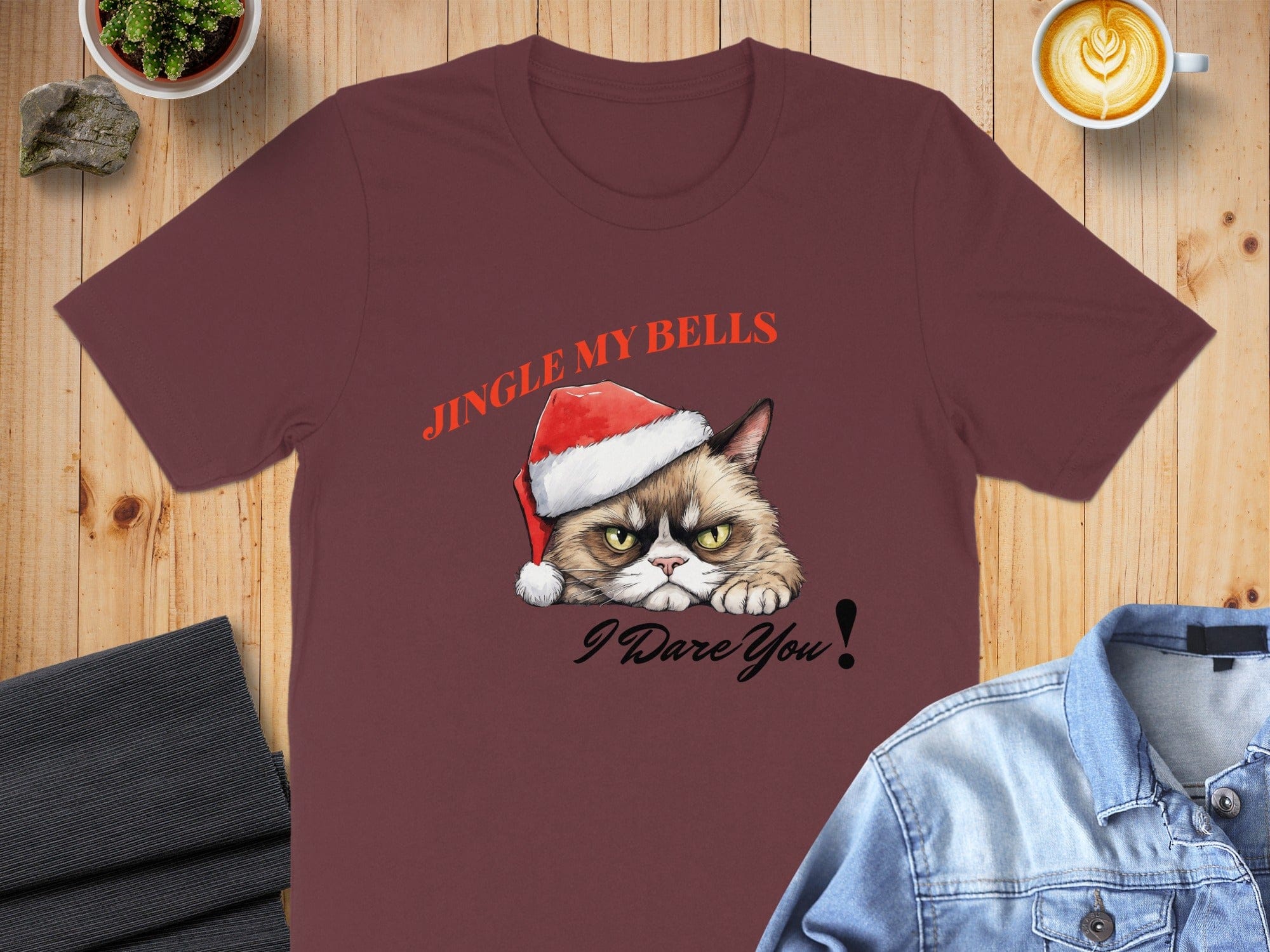 Jingle My Bells I Dare You Grumpy Cat graphic t-shirt