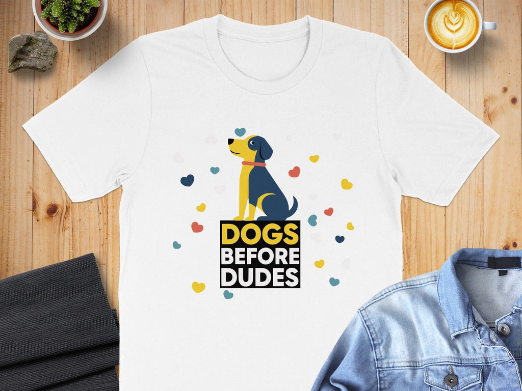 Dogs Before Dudes Graphic T-Shirt Casual Wear