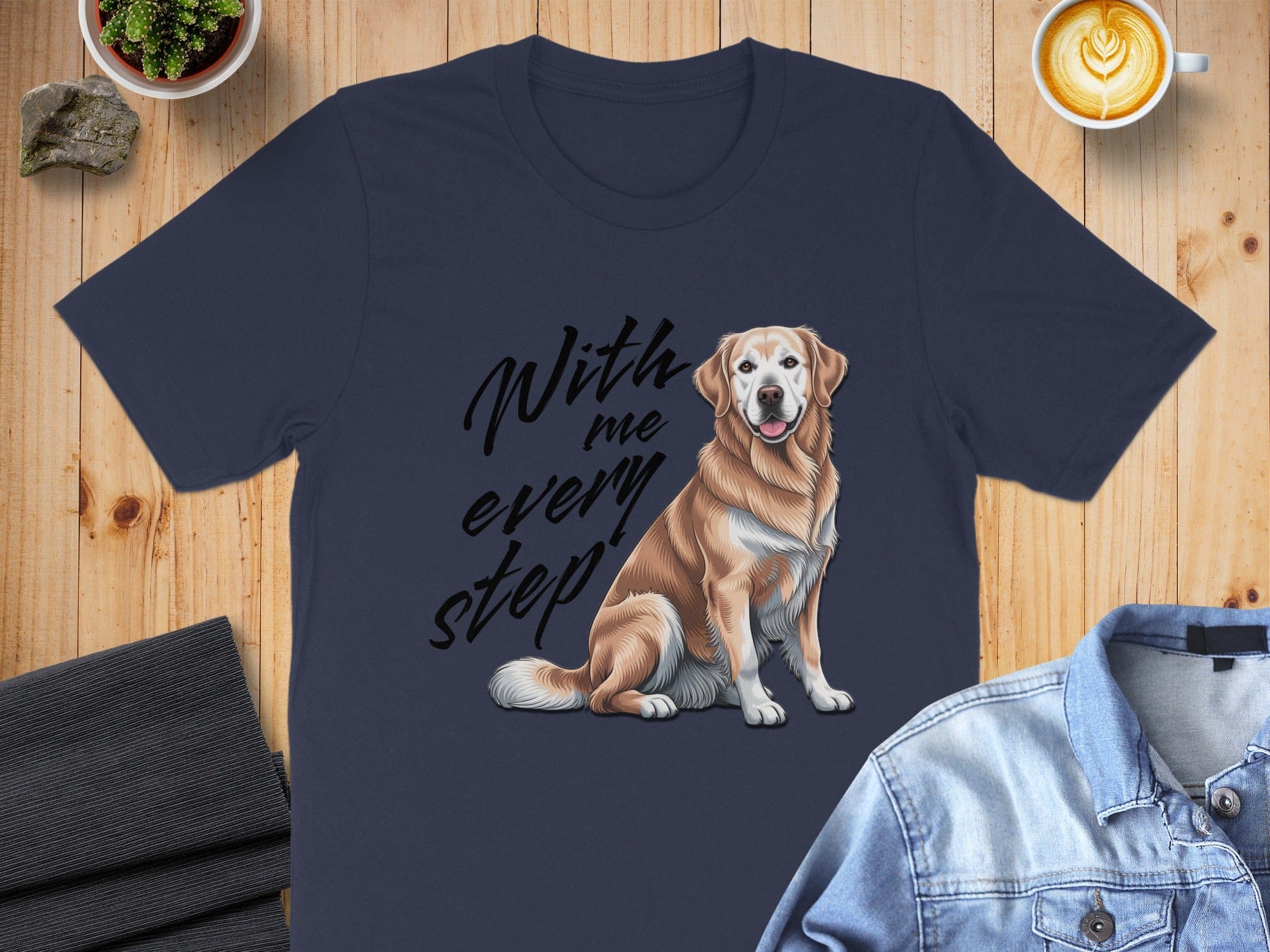 With me every step dog shirt