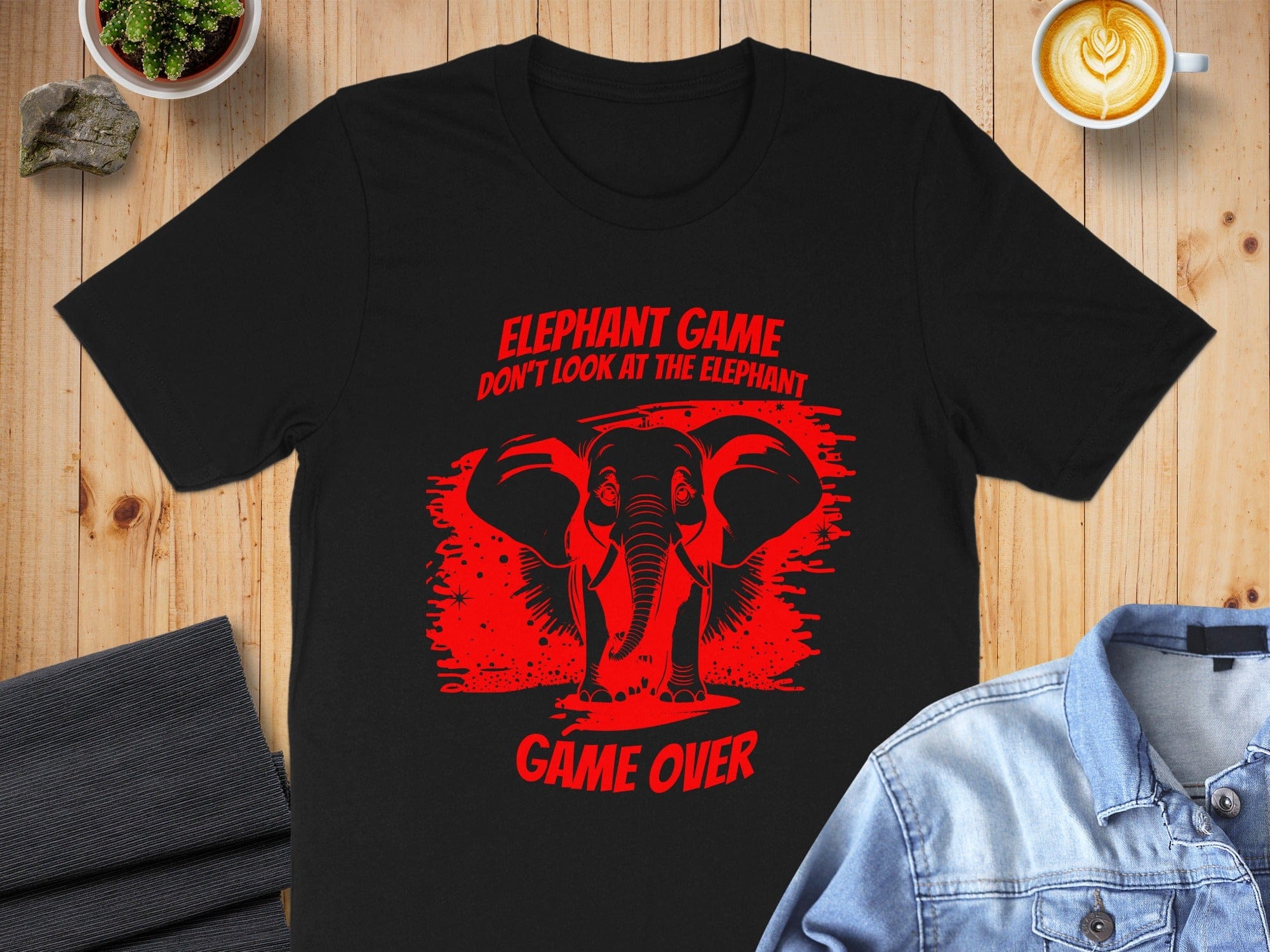 Elephant Game Don't Look At The Elephant Game Over T-shirt