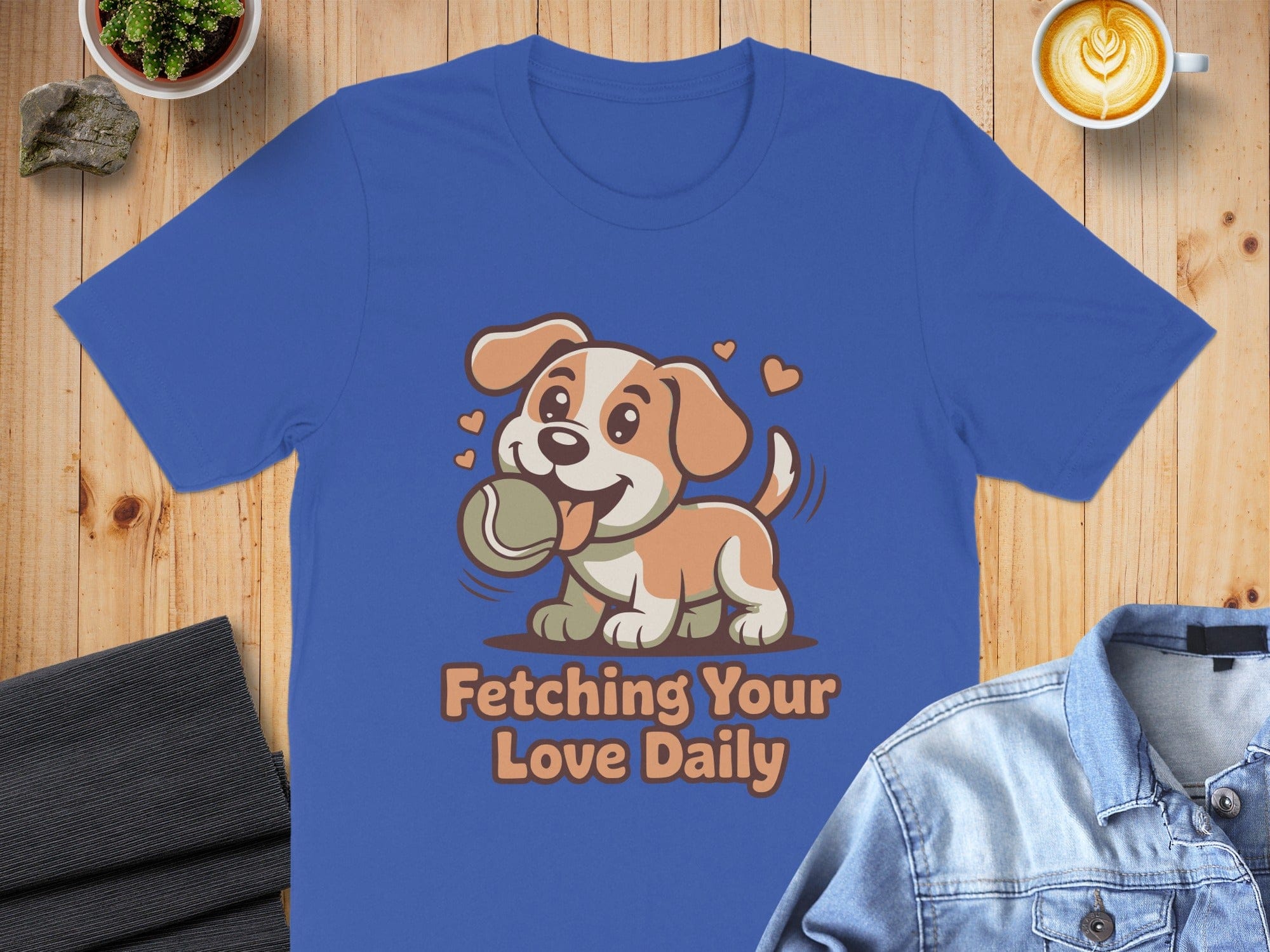 Fetching Your Love Daily Cute Dog T-Shirt Product