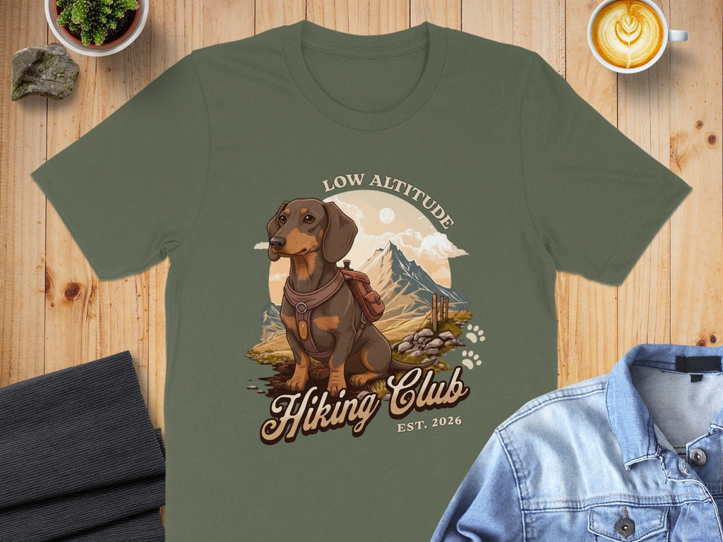 Low Altitude Hiking Club Dachshund T-Shirt
