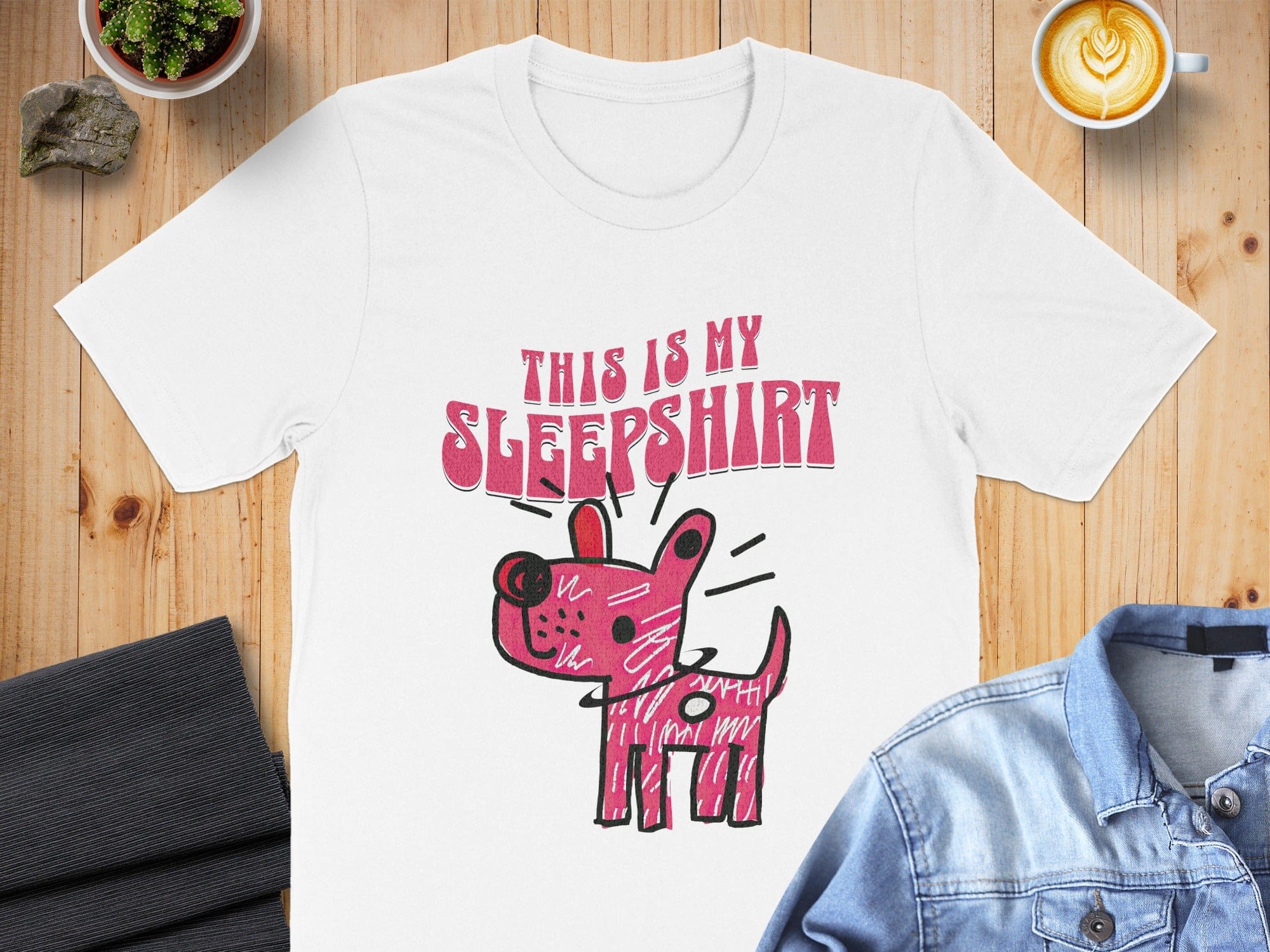 This Is My Sleep Shirt Adorable Dog Design Shirt