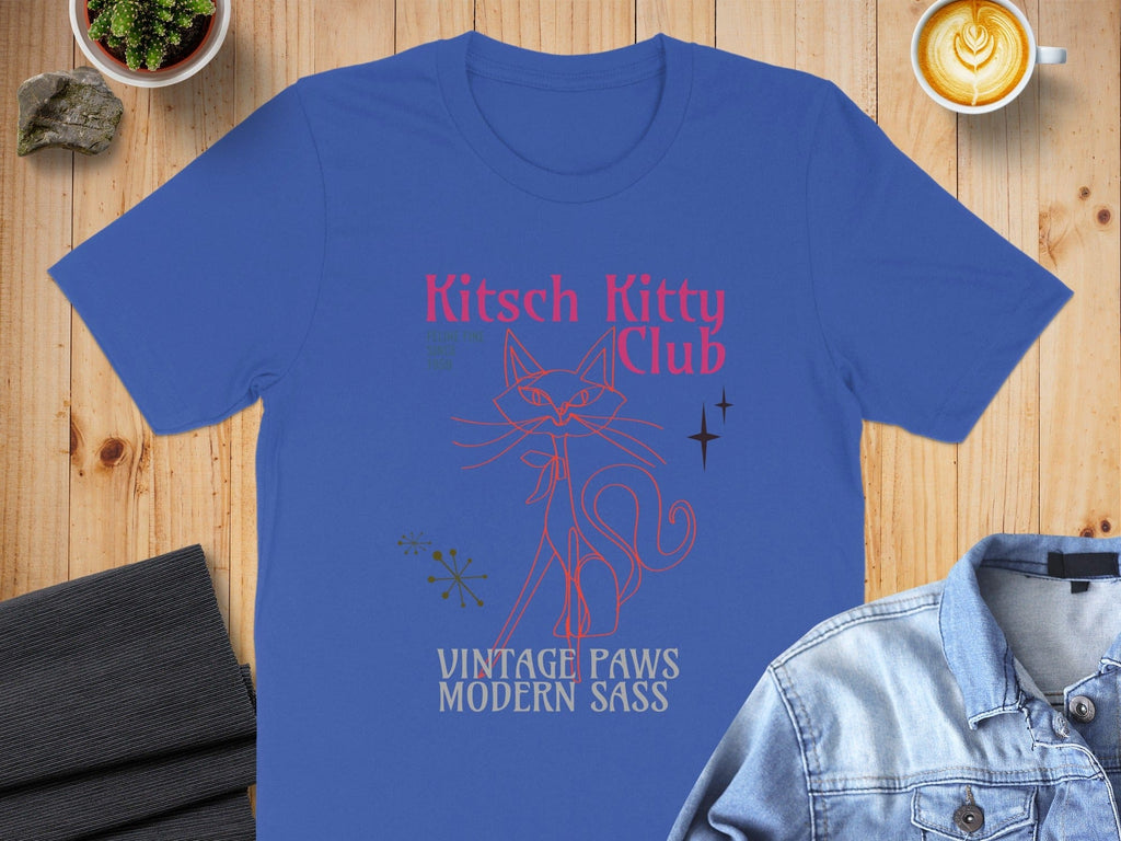 Kitsch Kitty Club Vintage Paws Modern Sass T-shirt