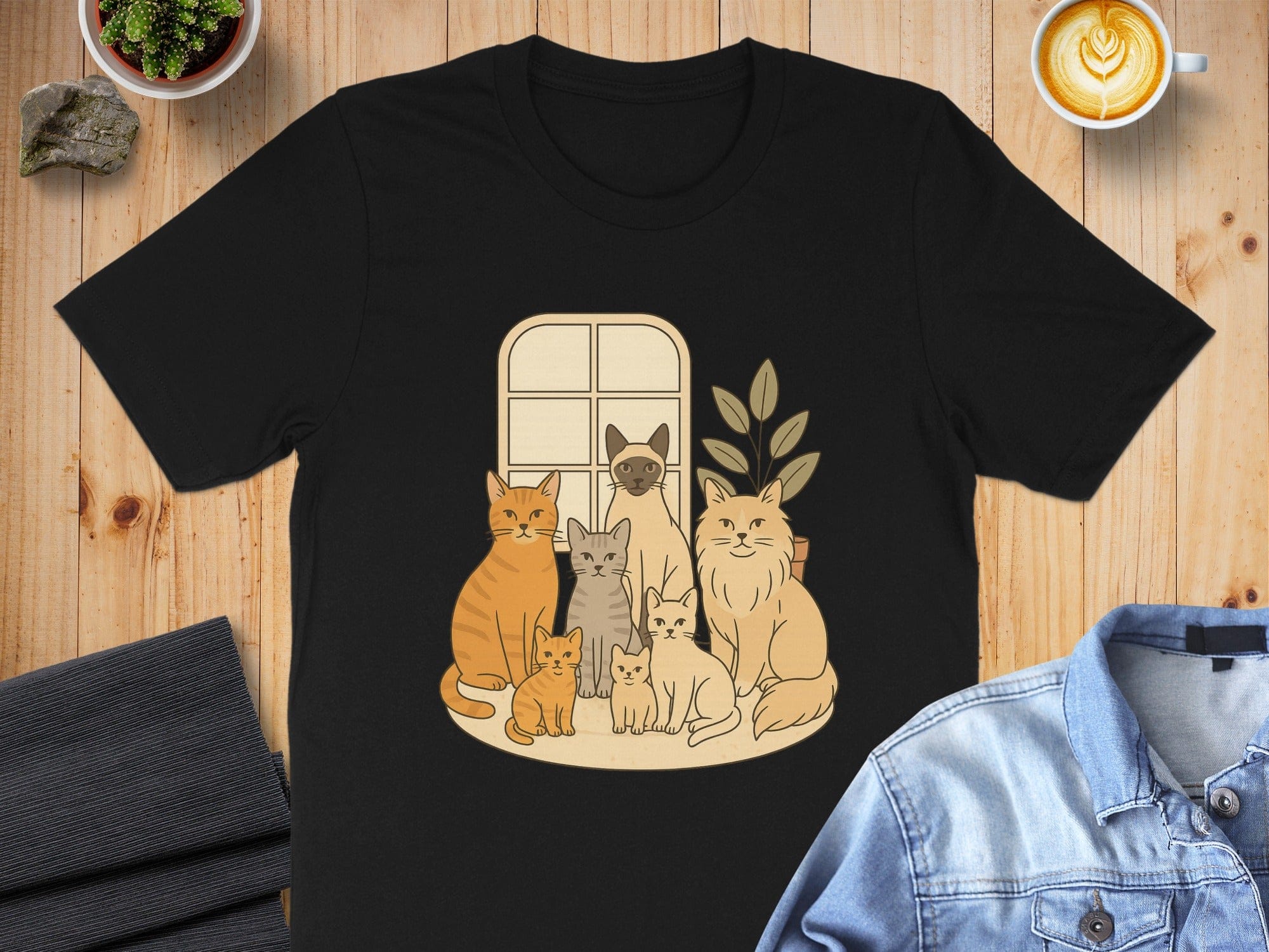 Cat Lover's Graphic Tee Perfect Gift for Feline Fans