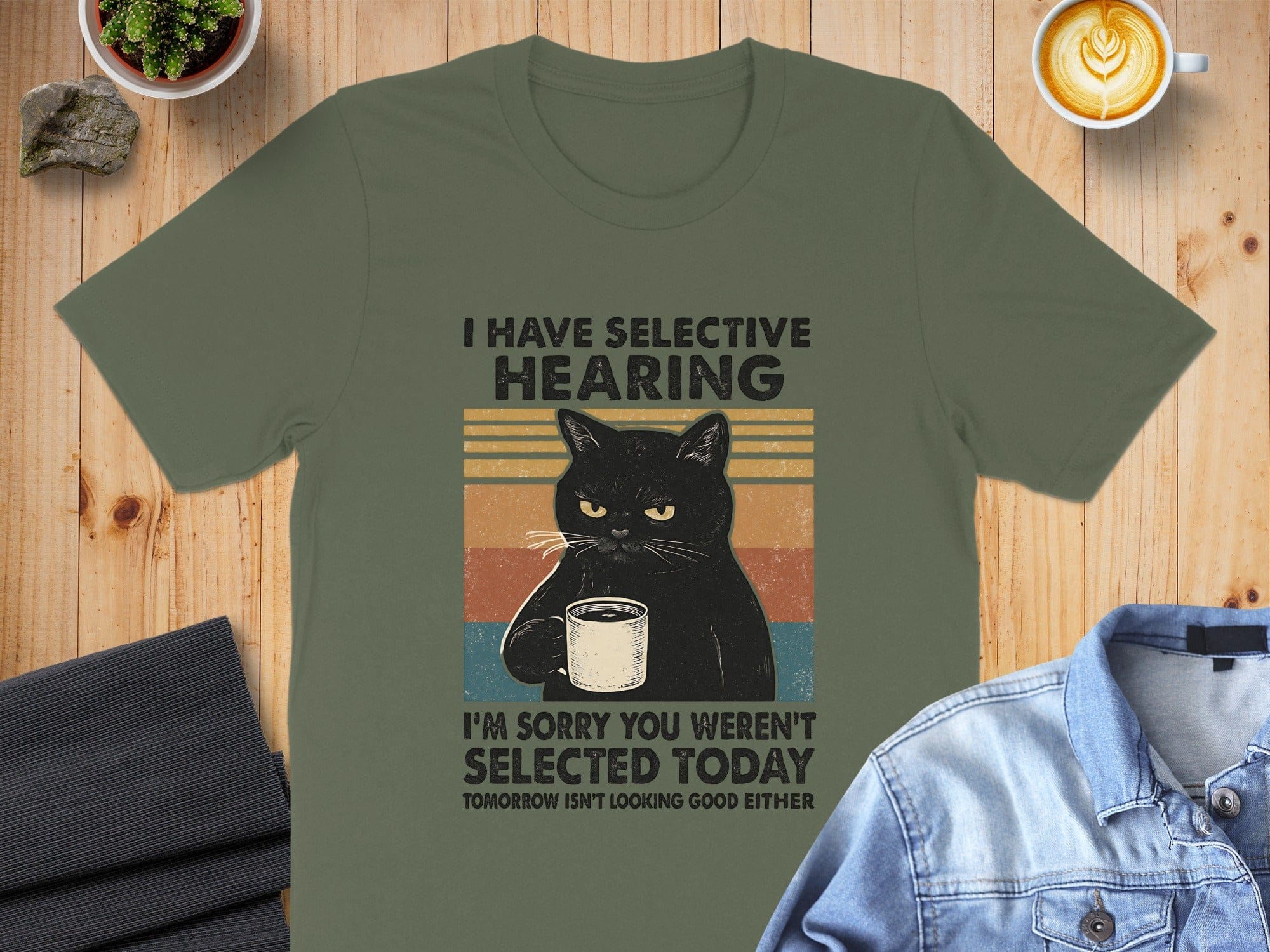 I Have Selective Hearing Cat Funny T-Shirt