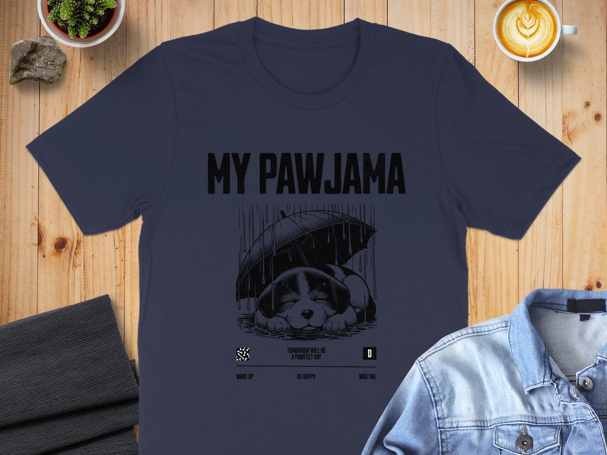 My Pawjama Shirt with Sleeping Puppy Design