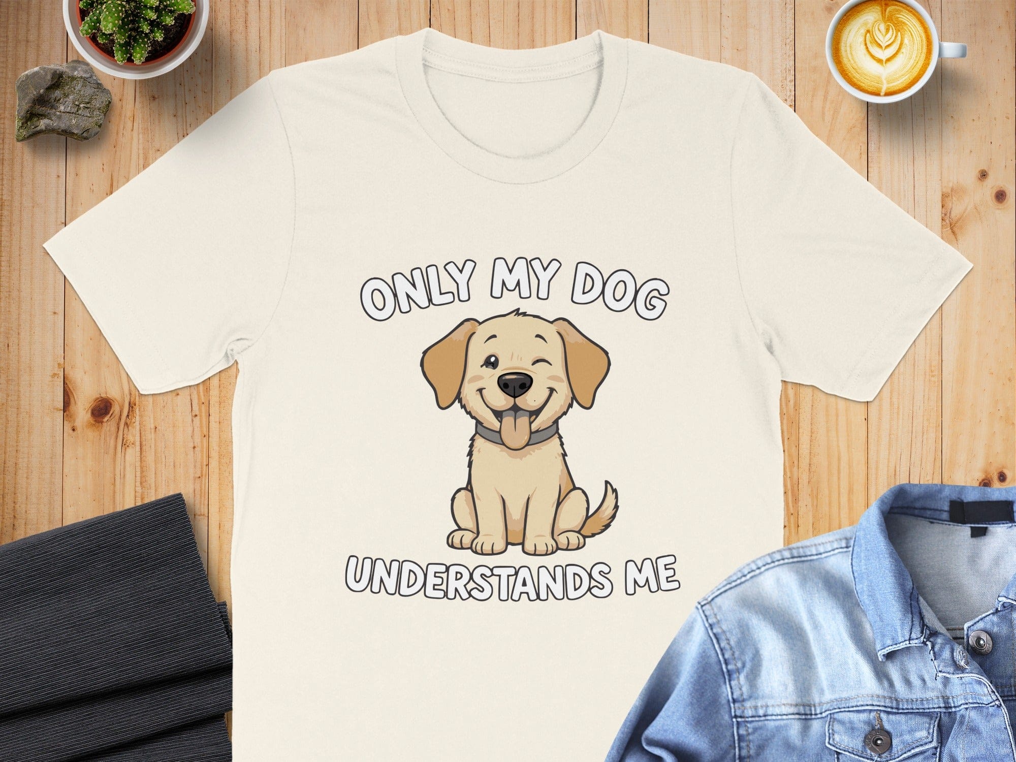 Only My Dog Understands Me Cute Graphic Tee