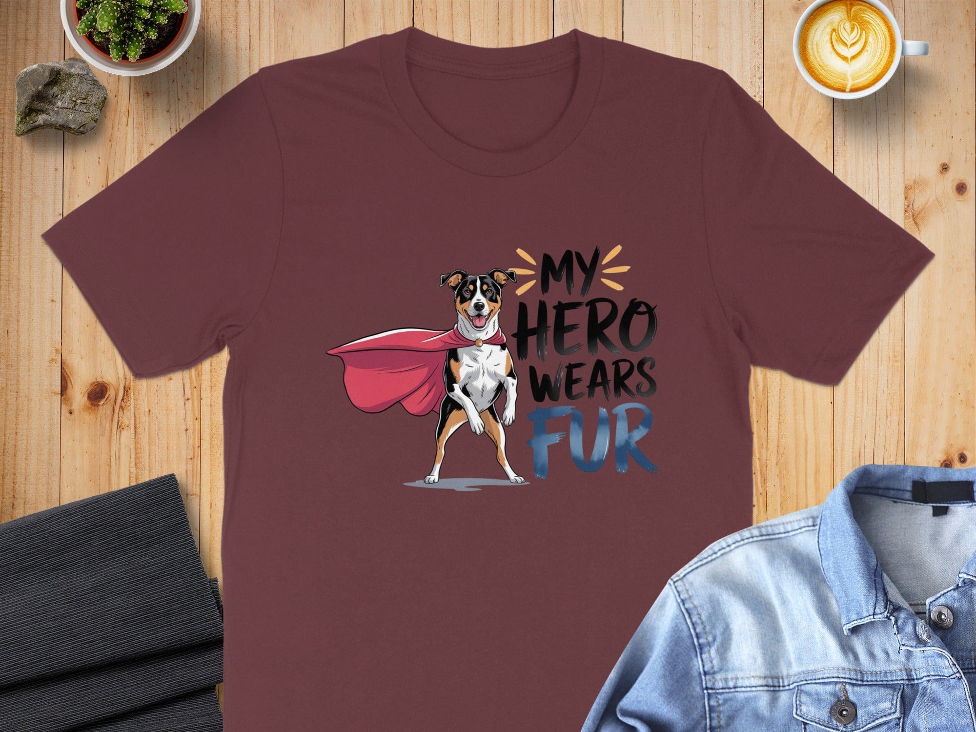 My Hero Wears Fur Graphic T-Shirt Product