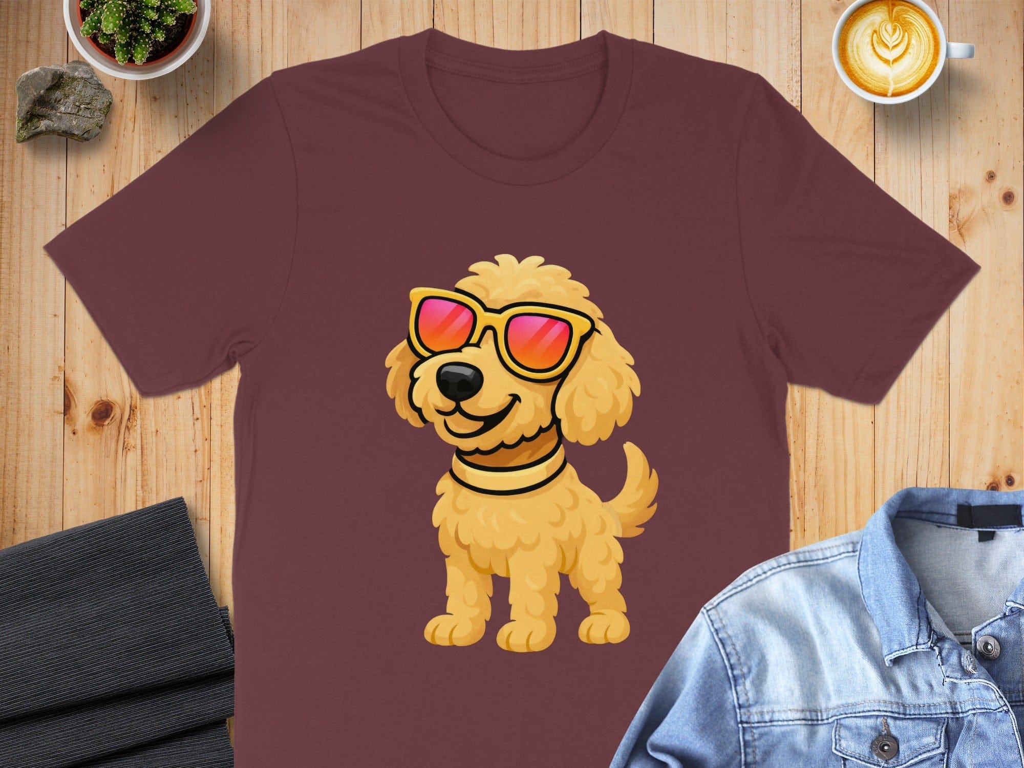 Cool Sunglasses-Wearing Dog Graphic T-Shirt