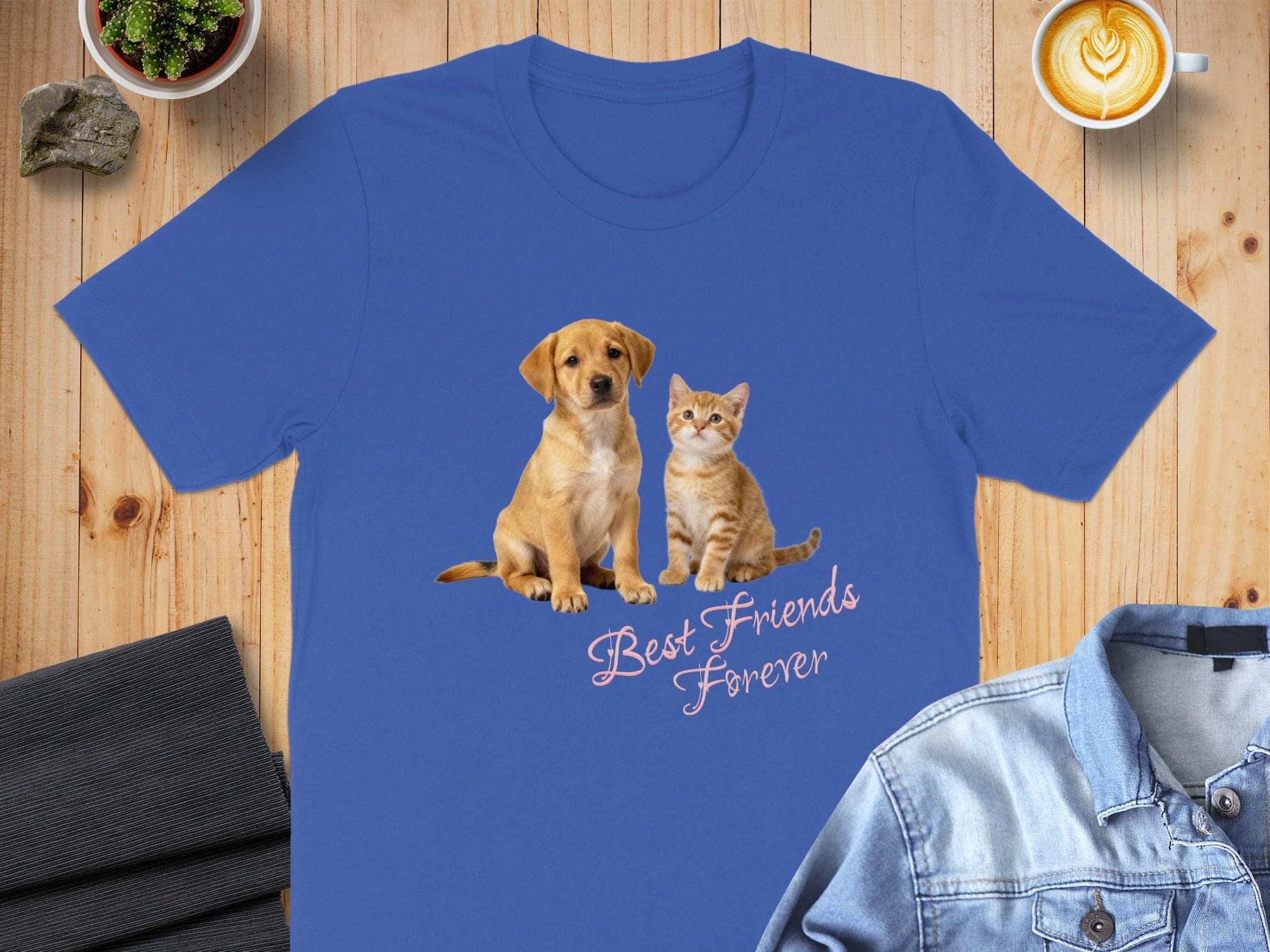 Best Friends Forever Blue Shirt for Pet Lovers