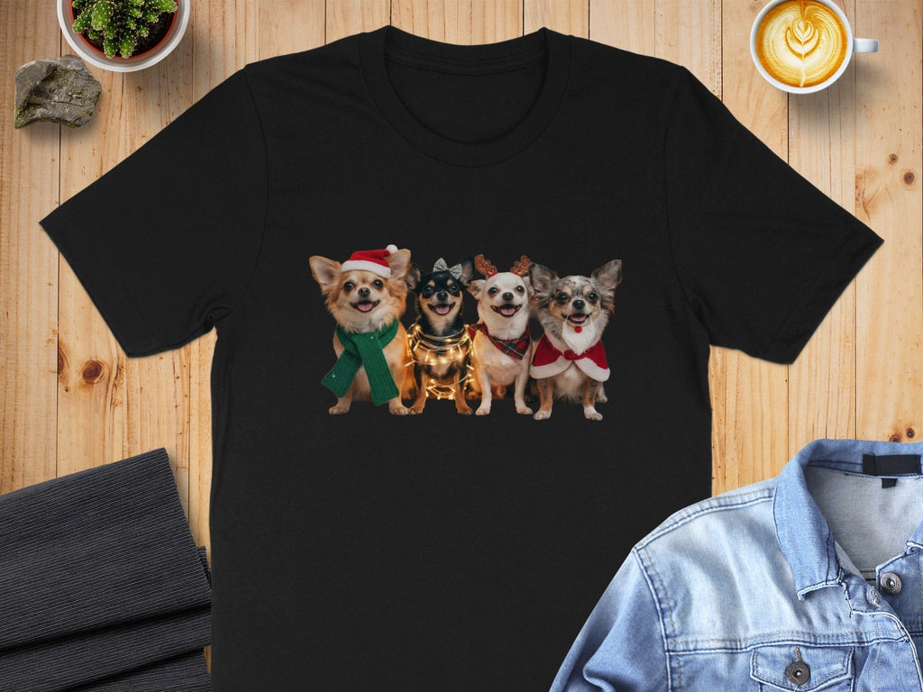 Festive Chihuahua Dogs Wearing Christmas Costumes shirt