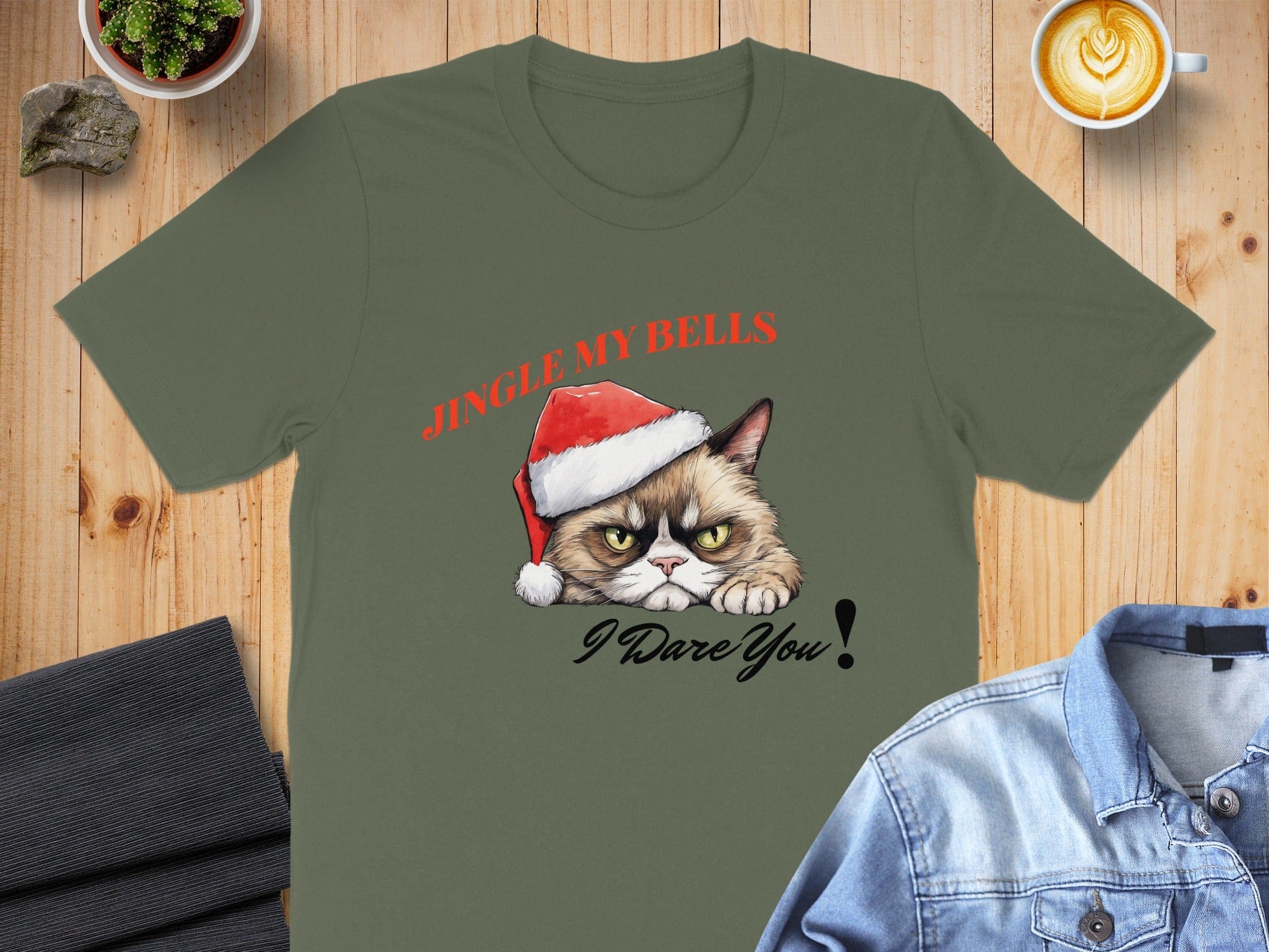 Jingle My Bells I Dare You! T-shirt with Santa Hat