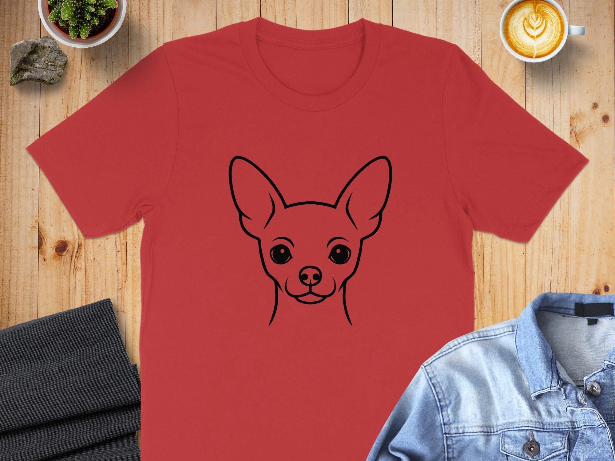 Adorable Chihuahua Graphic Print TShirt