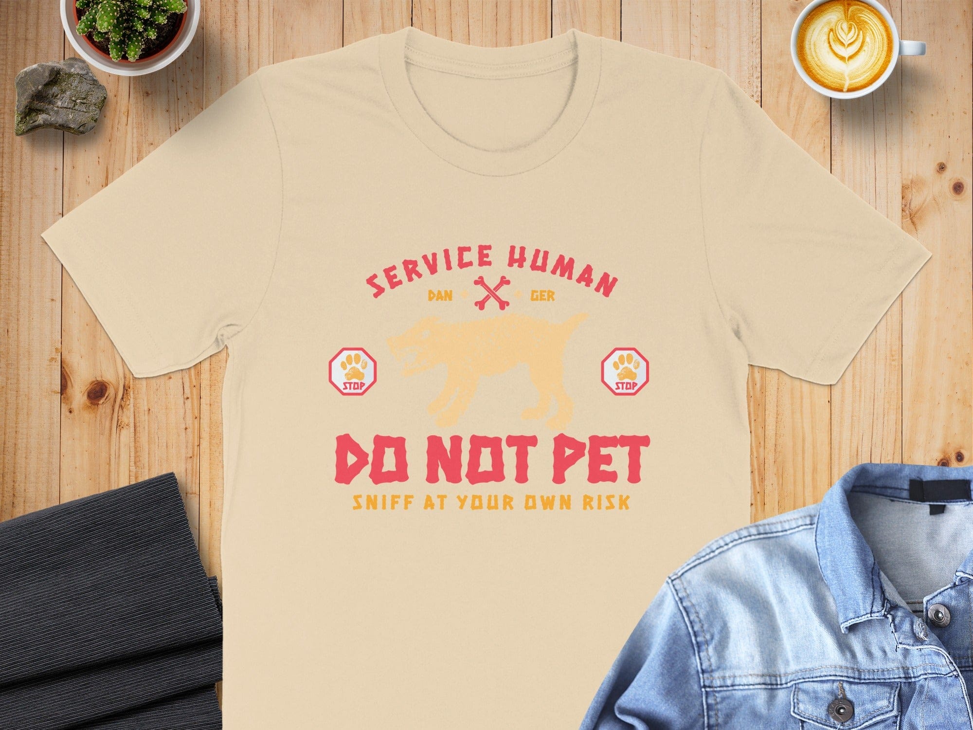 Service Human Do Not Pet Sniff At Your Own Risk Shirt