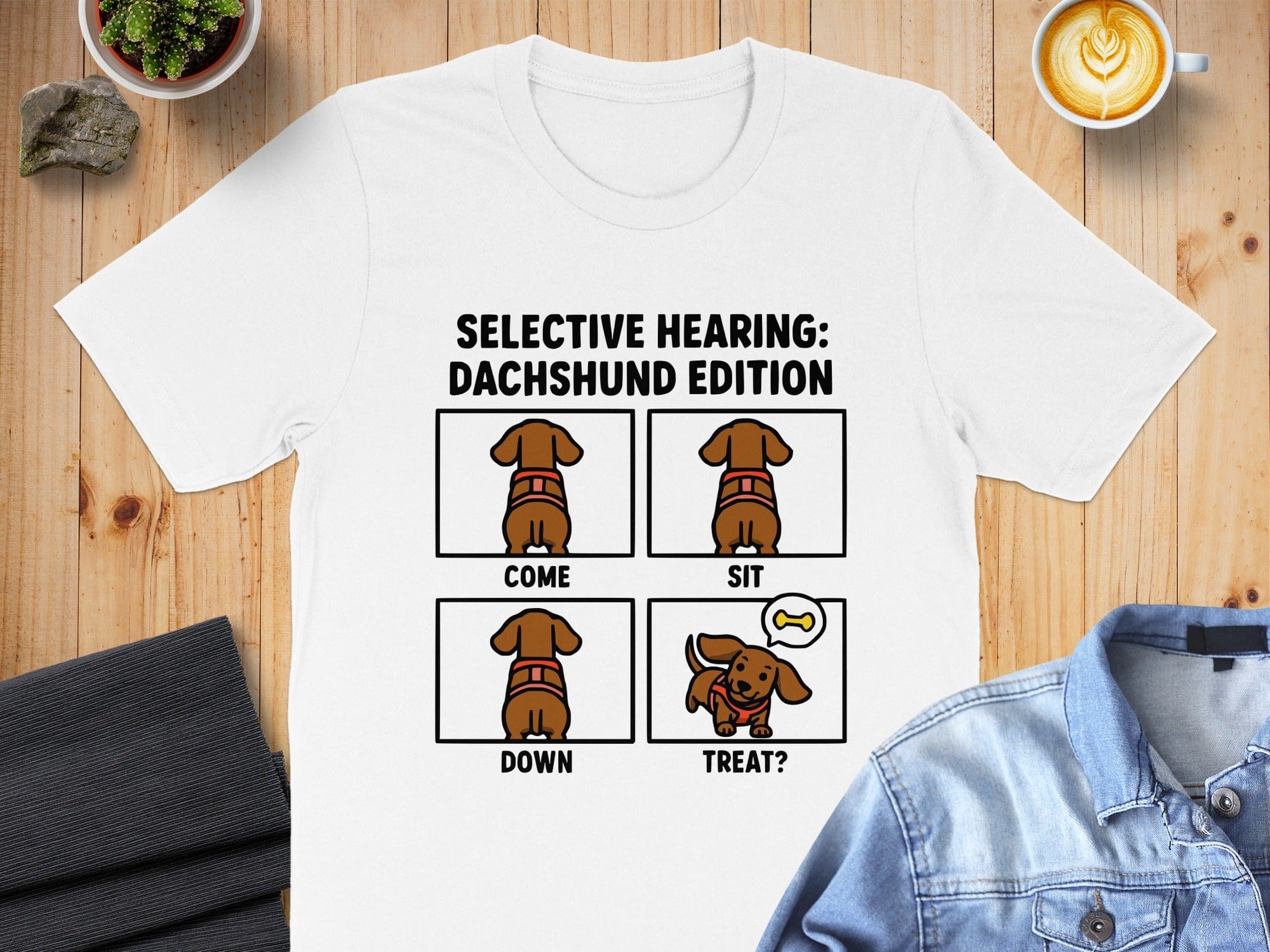 Selective Hearing Dachshund Edition T-shirt