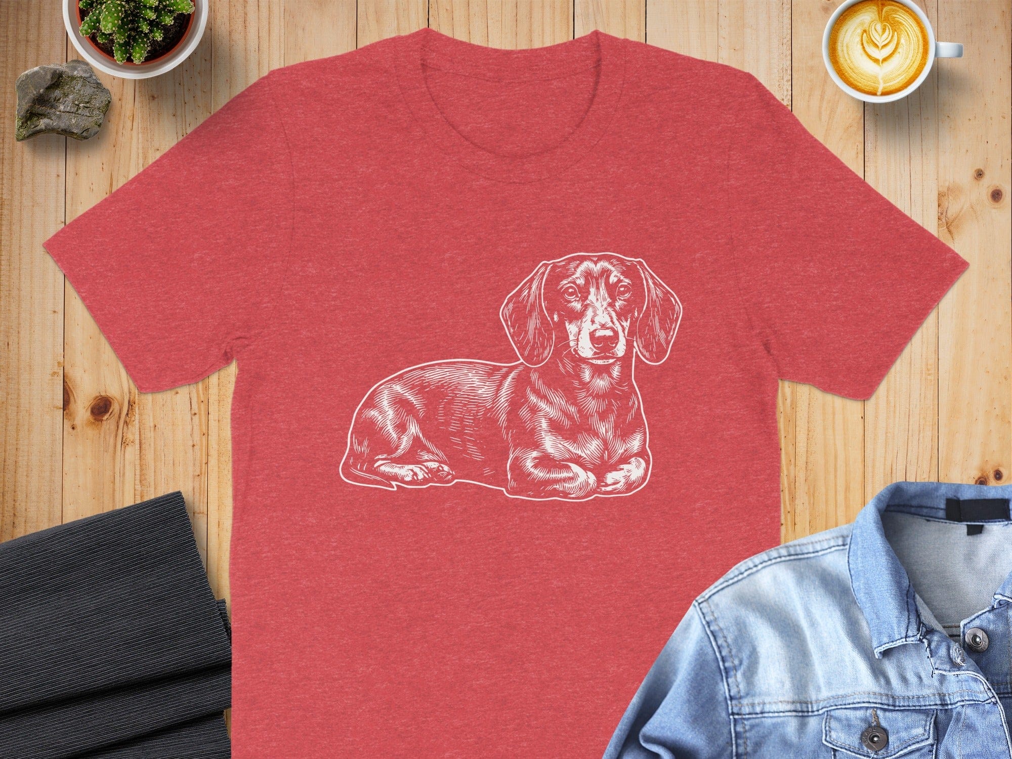 Adorable Dachshund Graphic Dog Lover T-Shirt Product