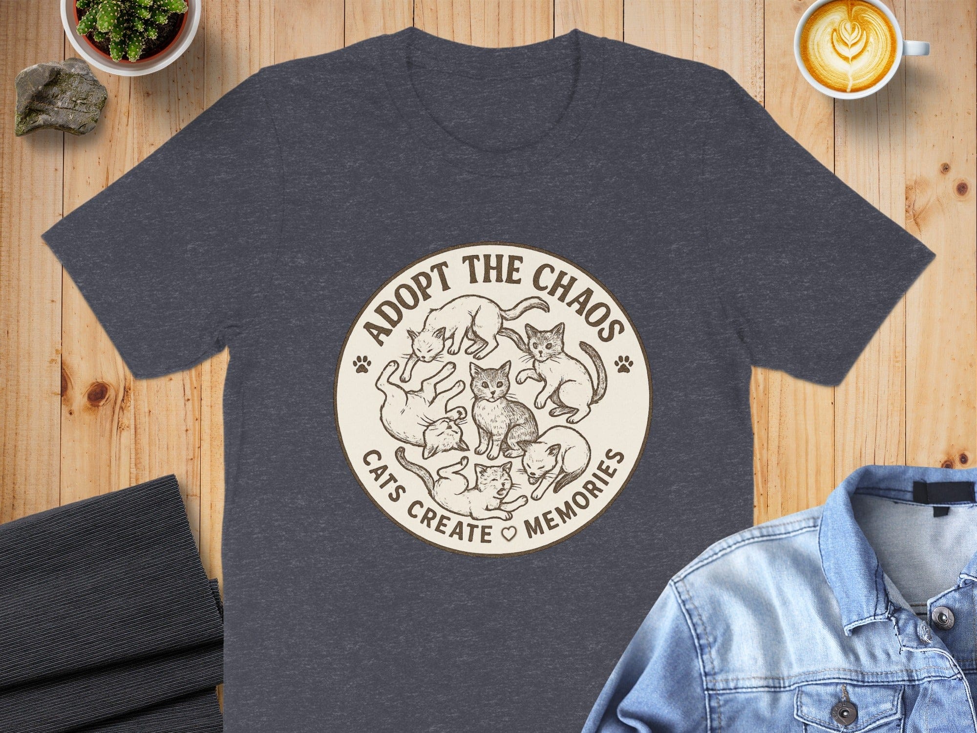 Adopt the Chaos Cats Create Memories T-shirt
