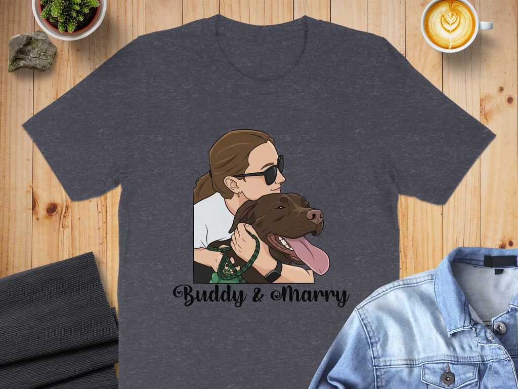 Buddy and Marry Graphic Casual T-Shirt