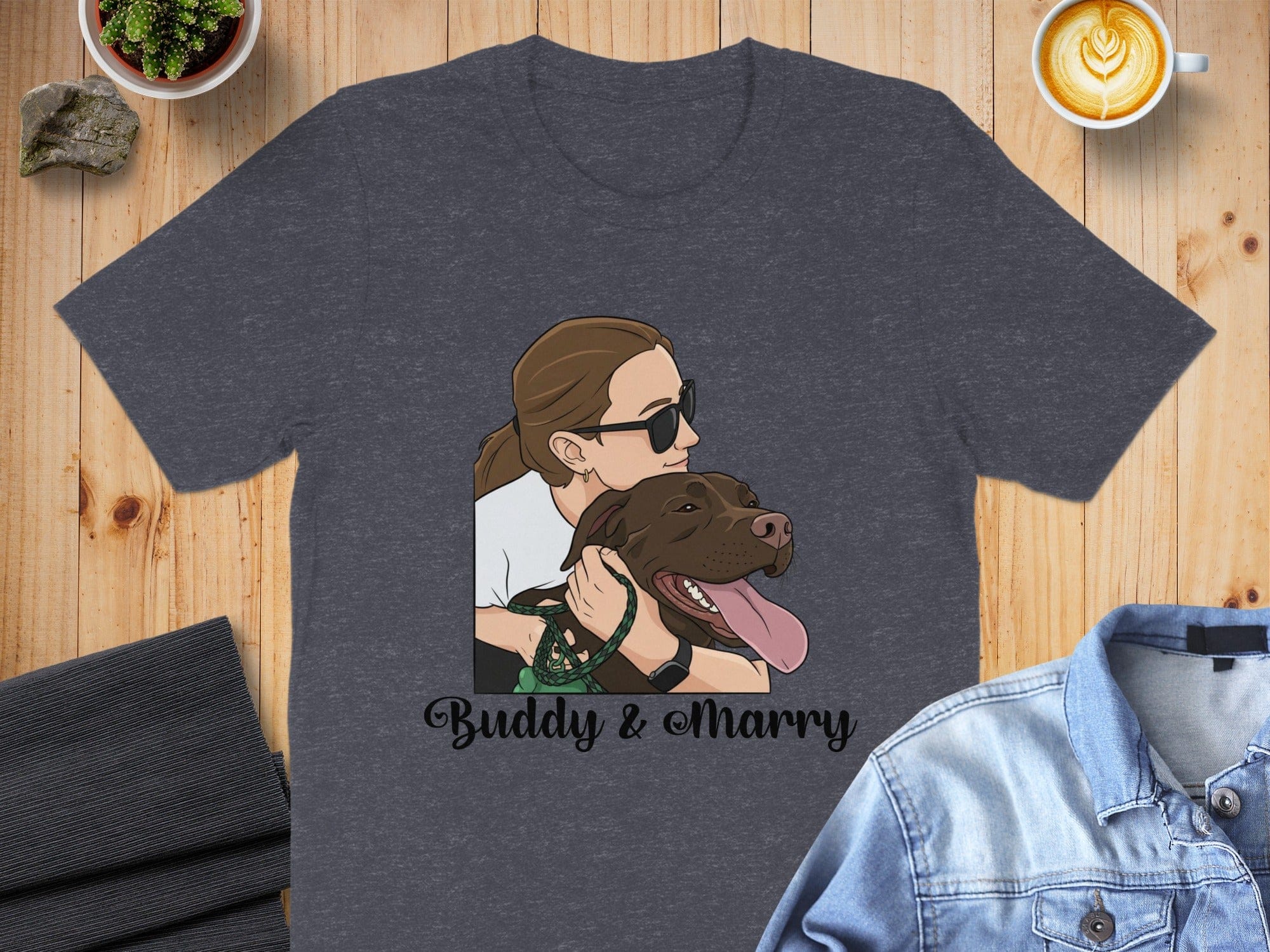 Buddy and Marry Graphic Casual T-Shirt