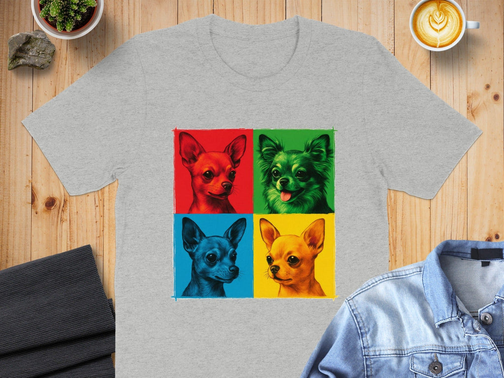 Colorful Chihuahua Art Graphic Tee Shirt
